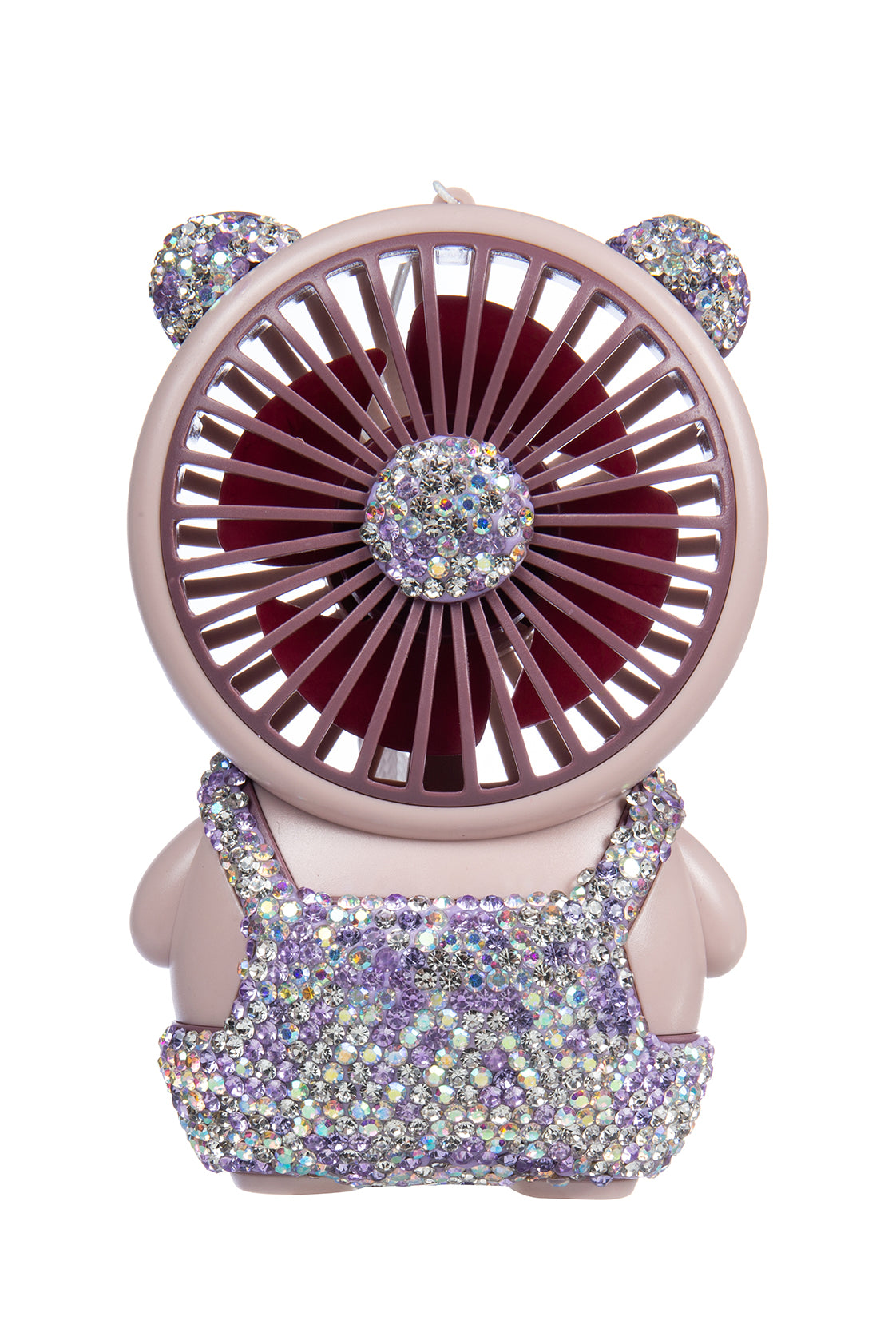 Ceramic Rhinestone Bear Fan CR0056