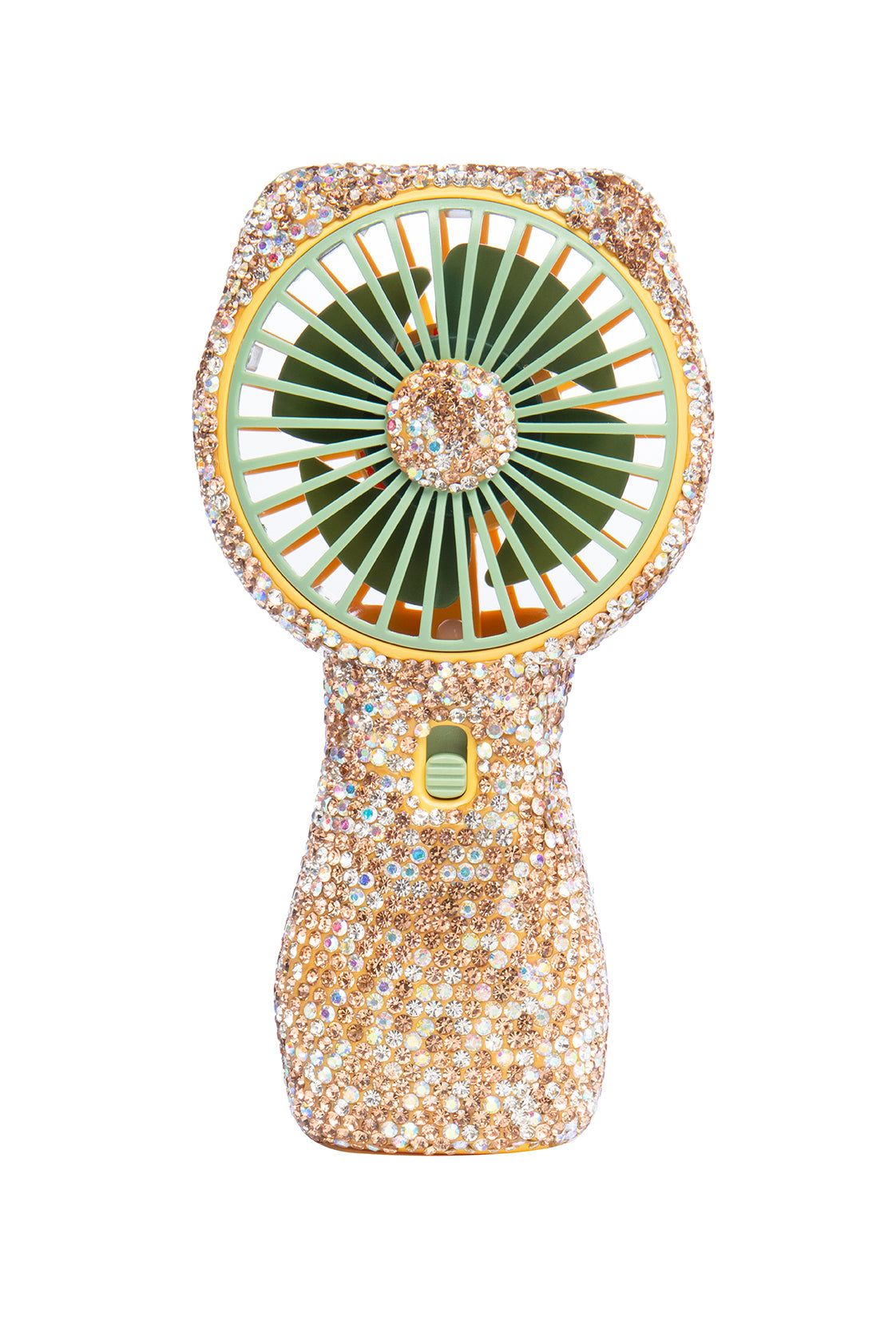 Ceramic Rhinestone Cat Hand Held Fan CR0057