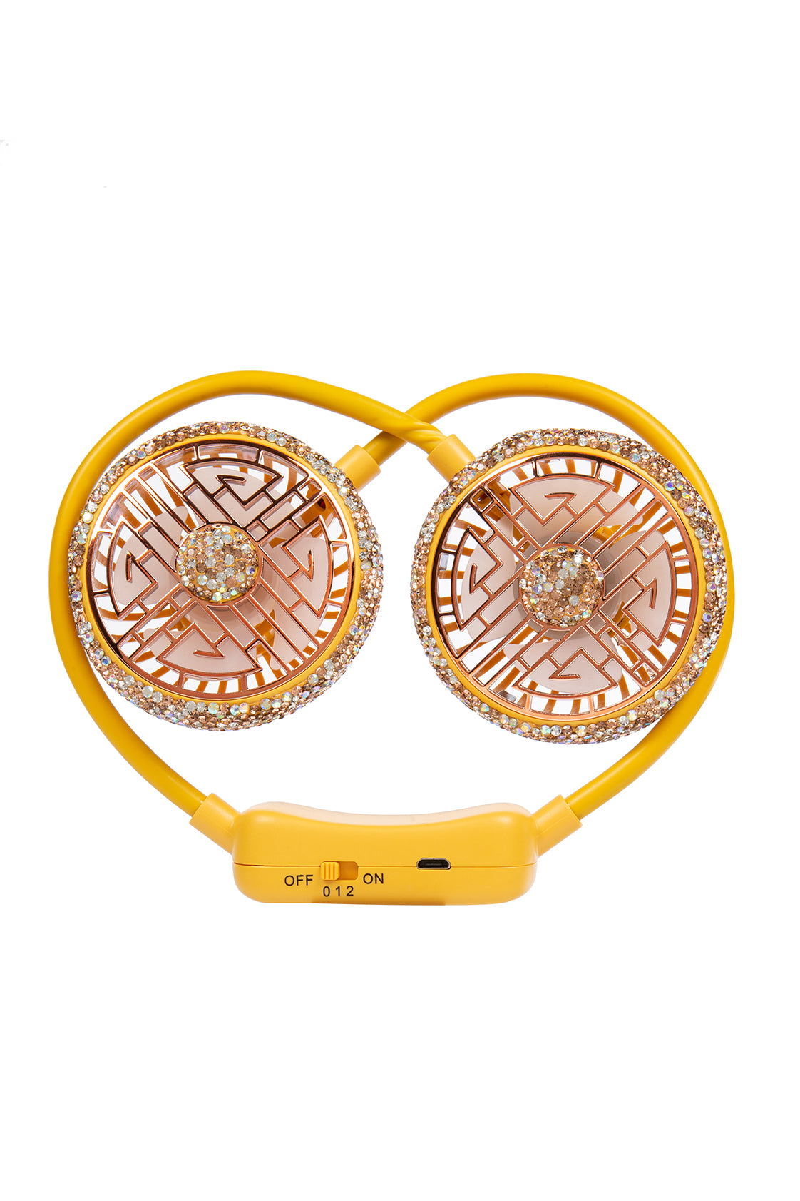 Ceramic Rhinestone Neck Fans CR0058