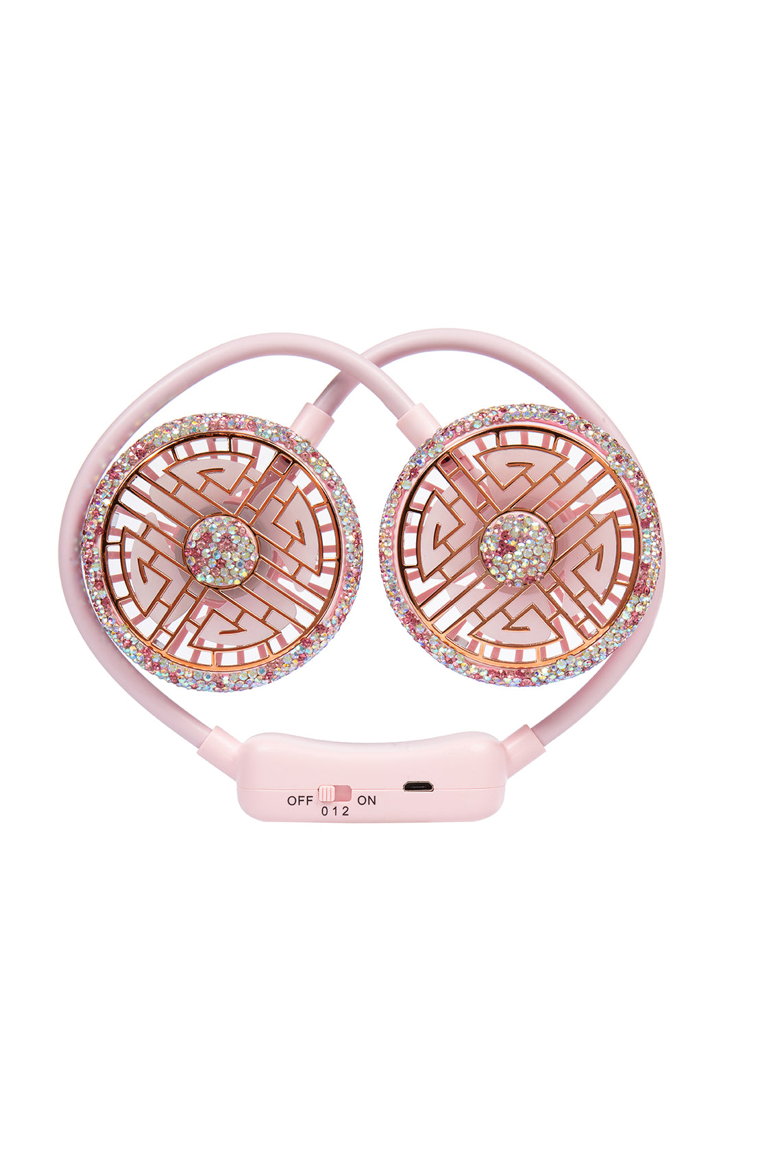 Ceramic Rhinestone Neck Fans CR0058