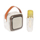 Ceramic Rhinestone Portable Speaker Microphone Set CR0114