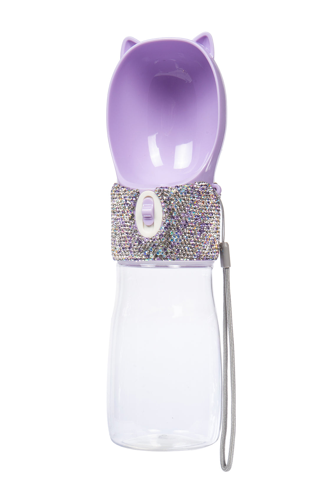 Ceramic Rhinestone Carry Around Pet Drinking Bottle CR0063