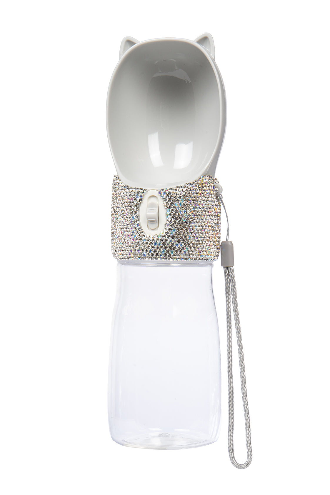 Ceramic Rhinestone Carry Around Pet Drinking Bottle CR0063