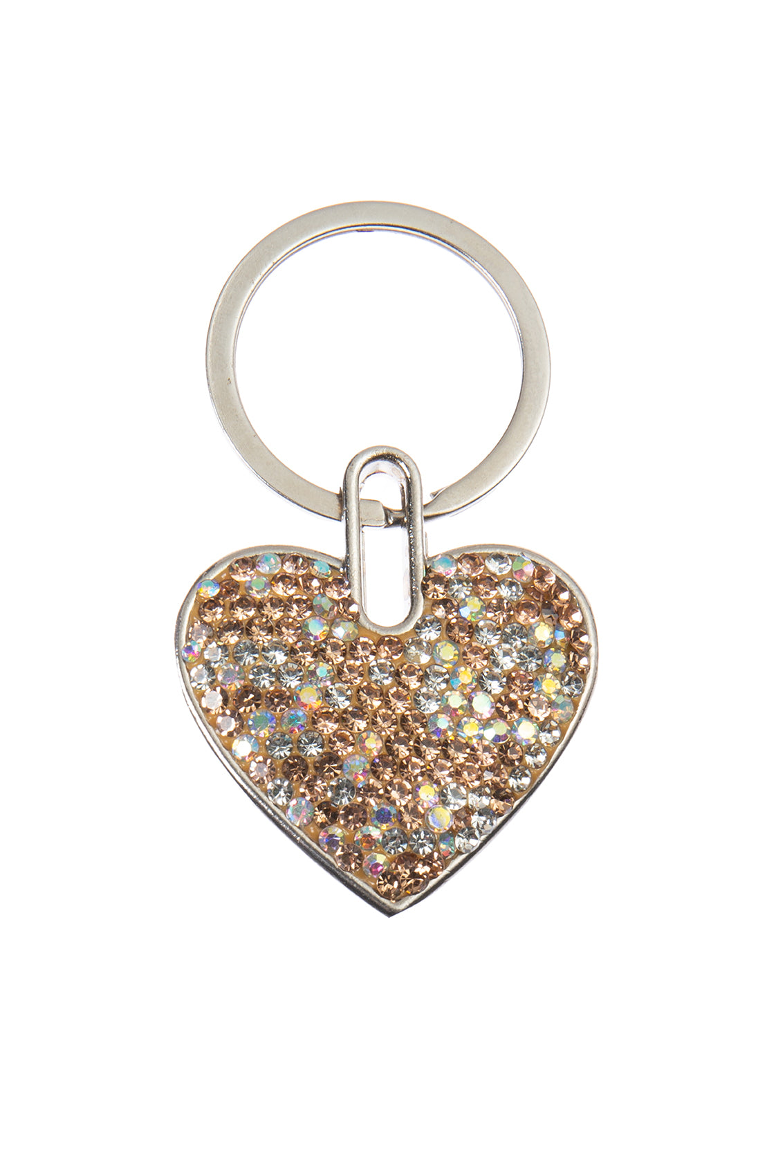 Ceramic Rhinestone Heart Keychain CR0065