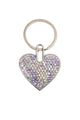 Ceramic Rhinestone Heart Keychain CR0065