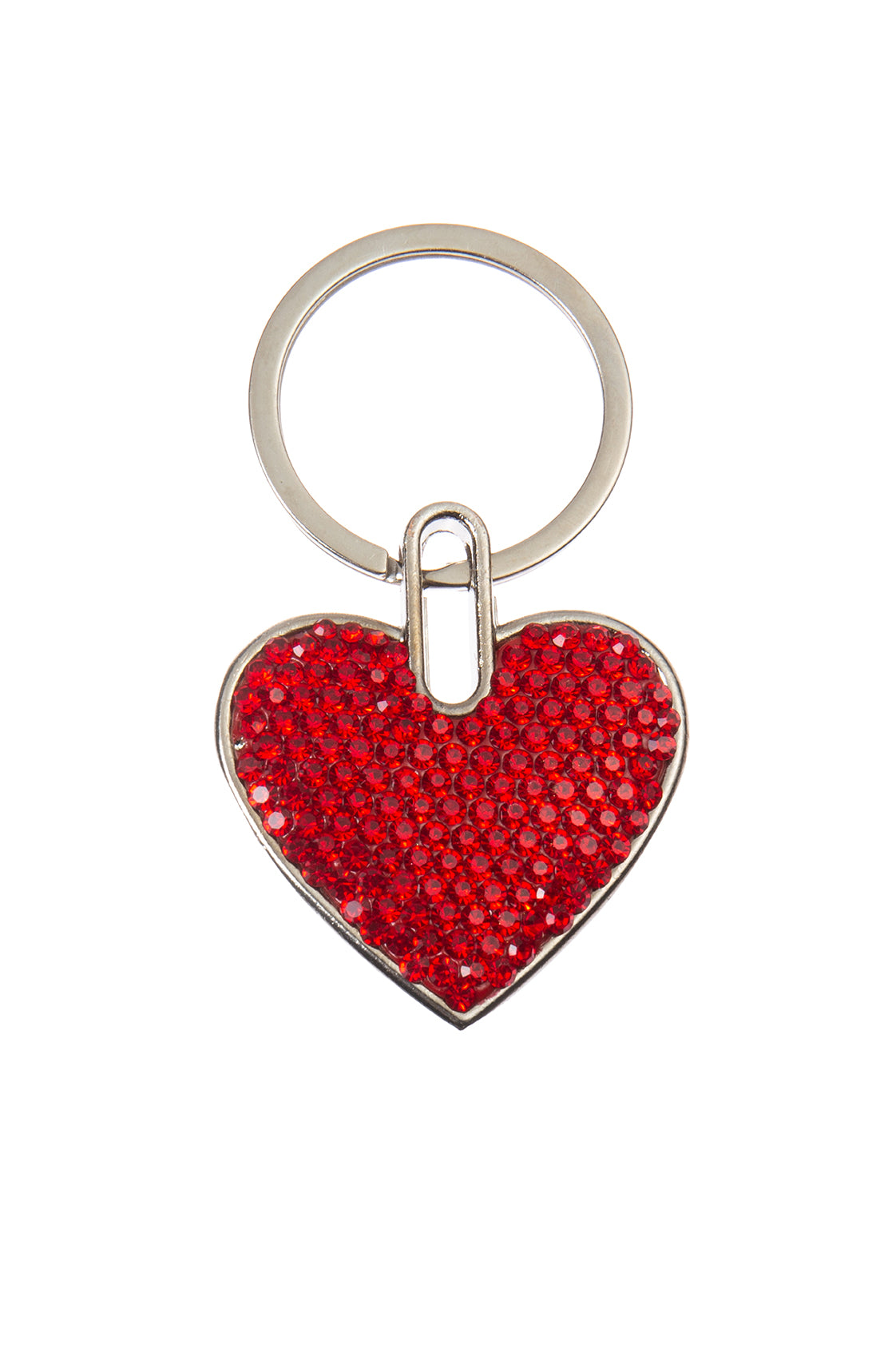 Ceramic Rhinestone Heart Keychain CR0065