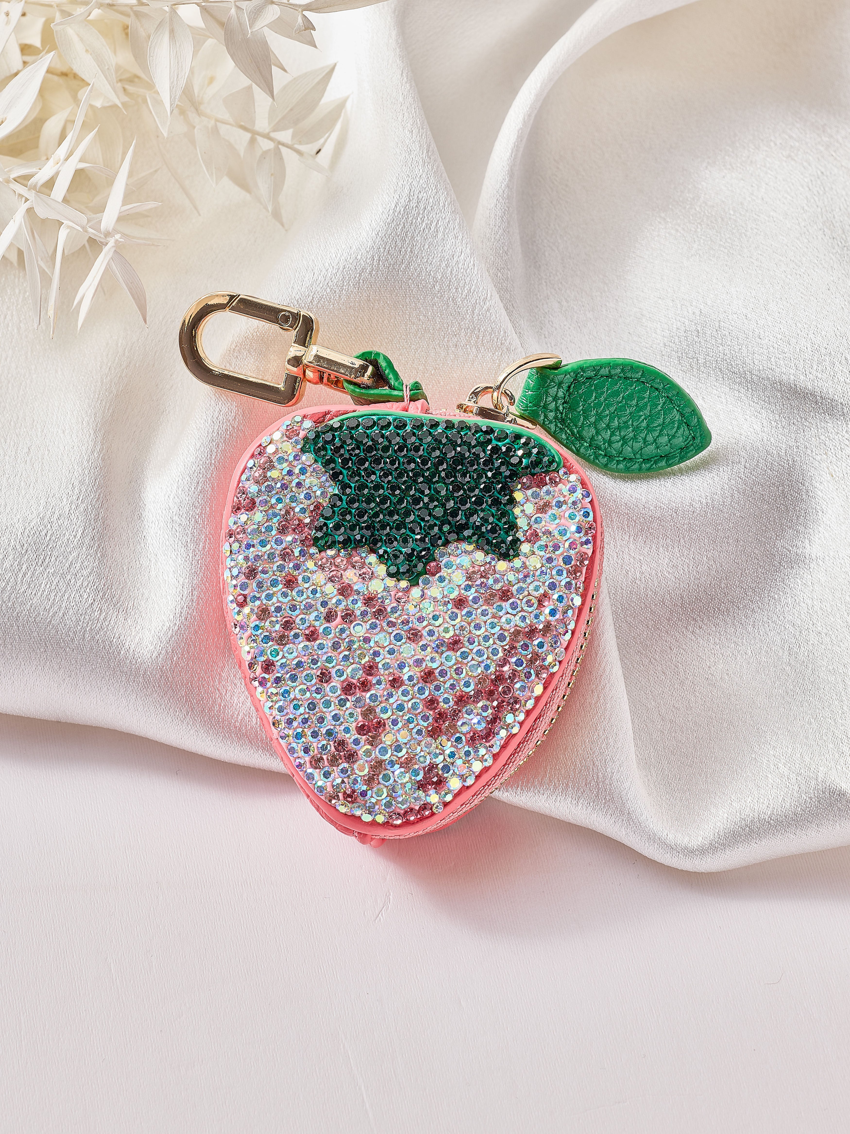 Strawberry Rhinestone Keychain CR0153