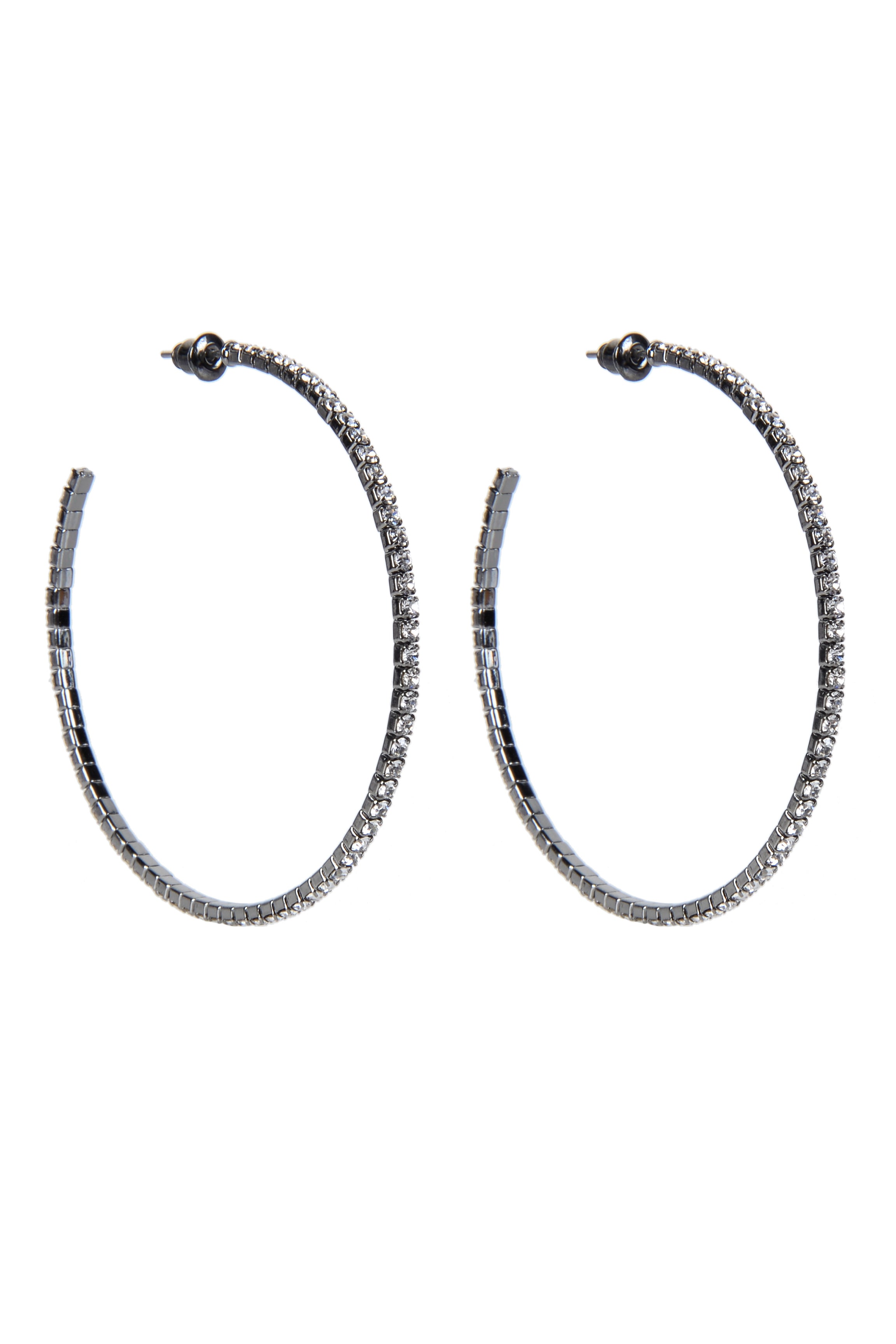 Fashion Women Rhinestone Hoop Dangle Earrings E1640