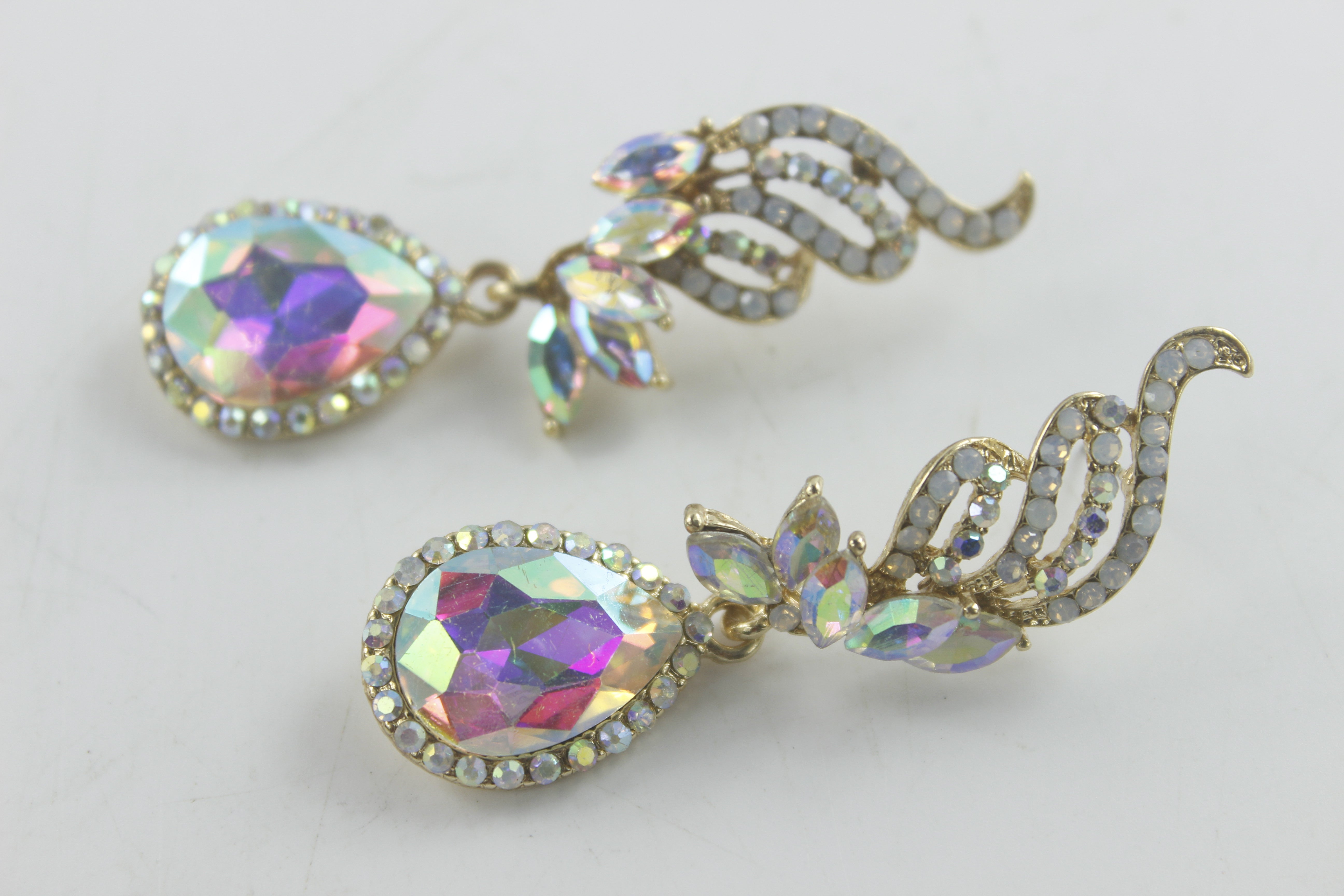 Crystal Accent Art Deco Drop Earrings E1822