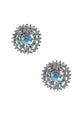 Women Shining Crystal  Snowflake Stub Earrings  E2062
