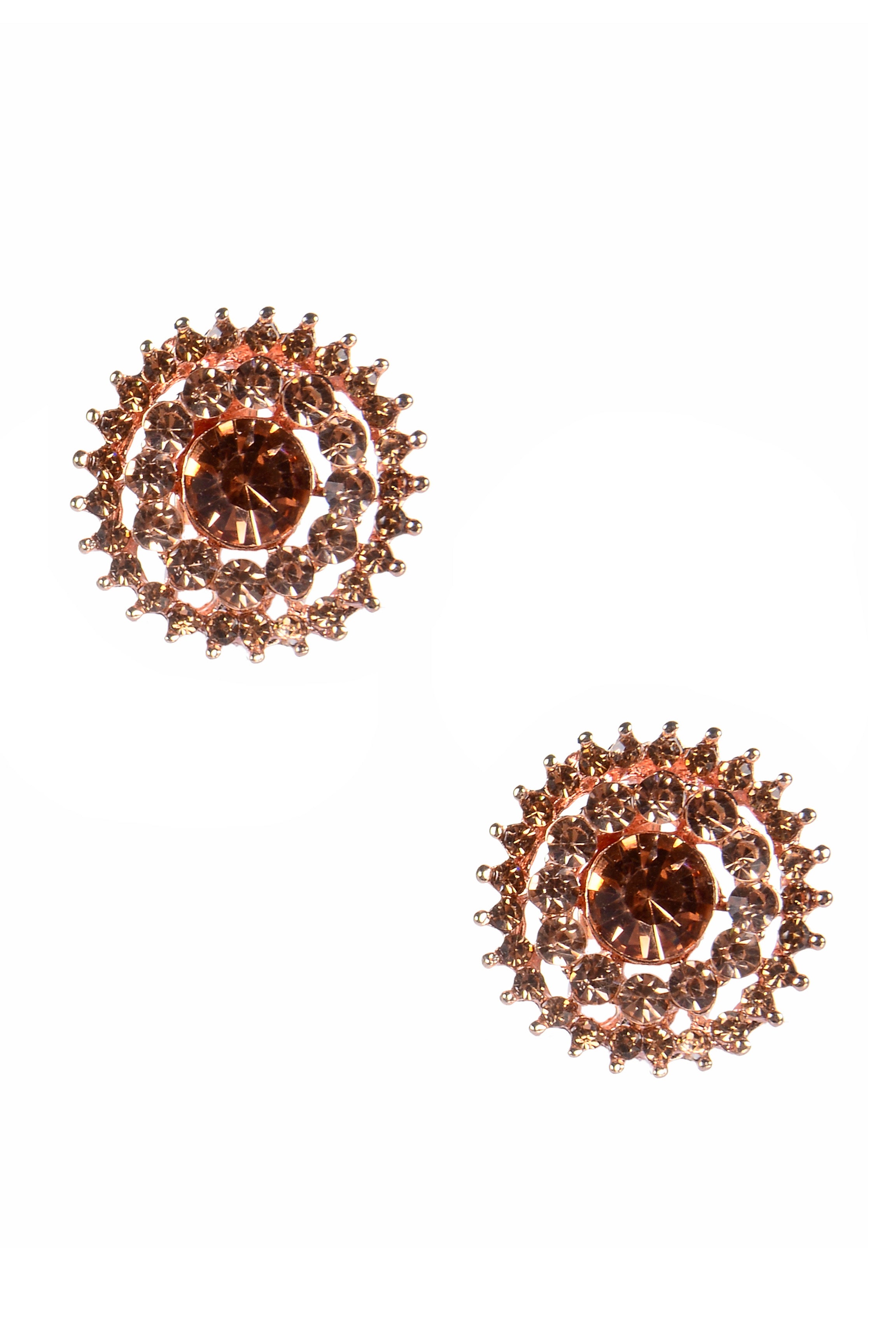 Women Shining Crystal  Snowflake Stub Earrings  E2062