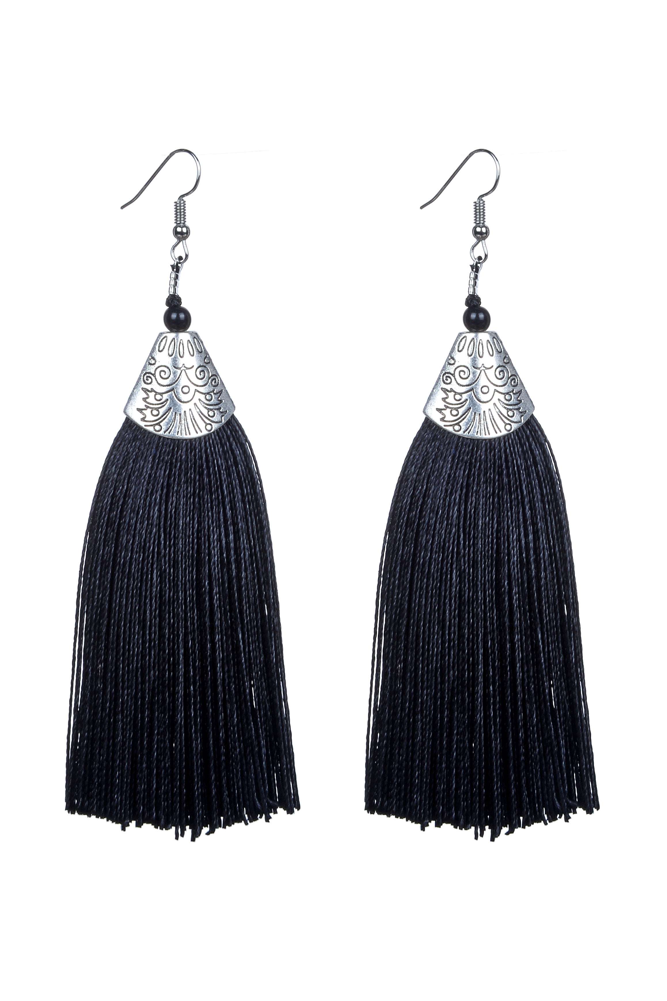 Fashion Bohemian Women Silk Tassel Drop Earrings E2121
