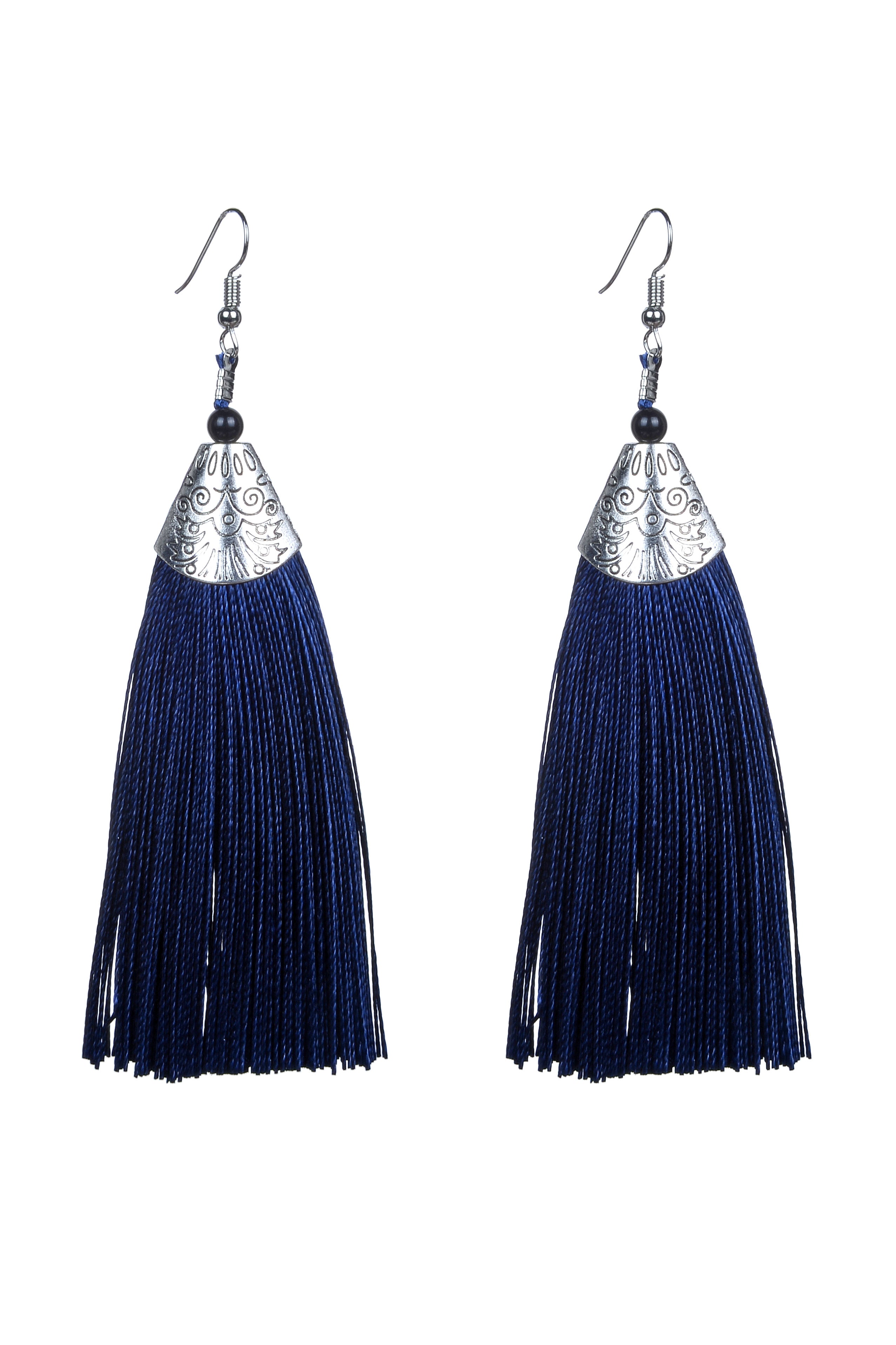 Fashion Bohemian Women Silk Tassel Drop Earrings E2121