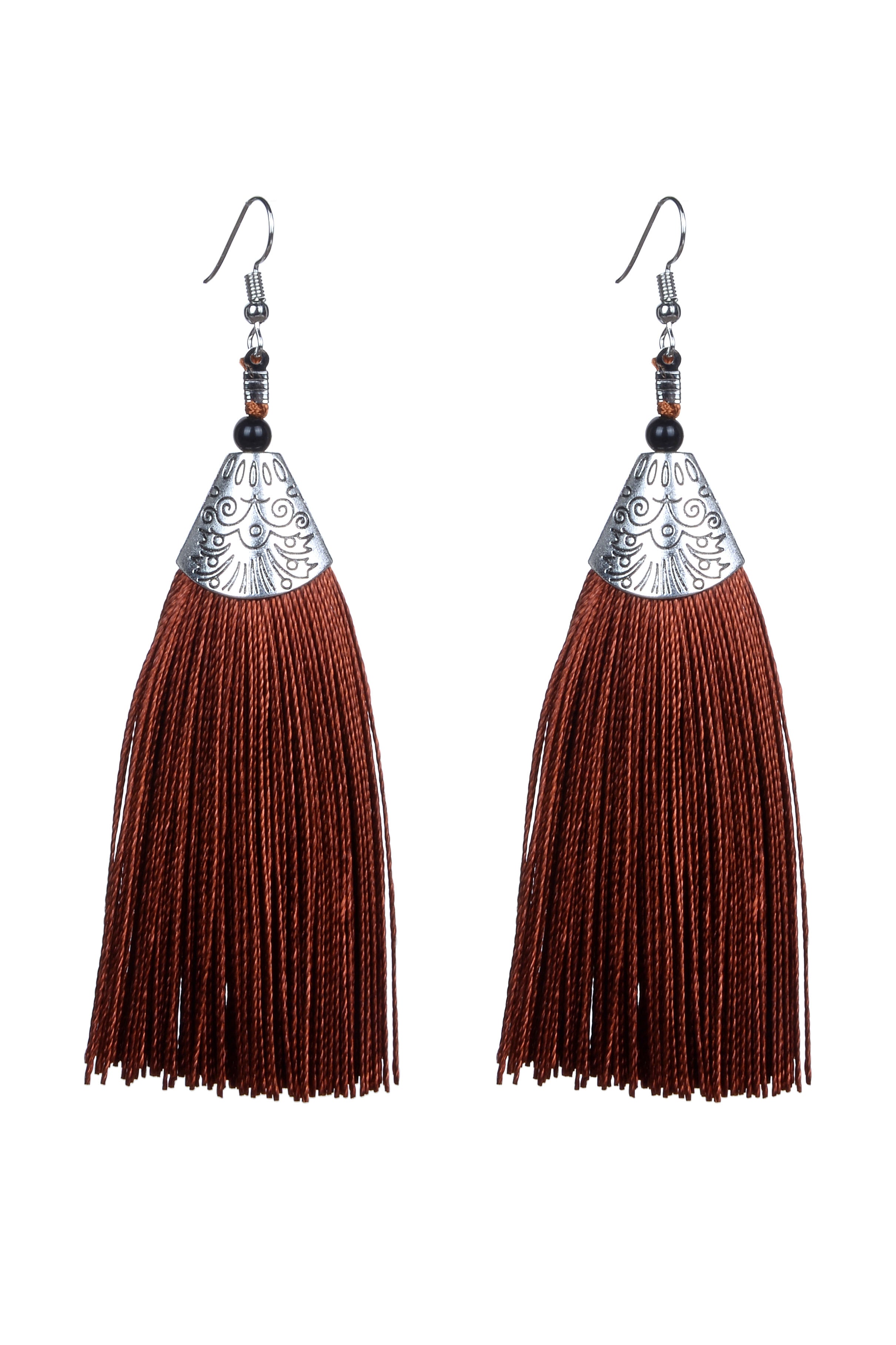 Fashion Bohemian Women Silk Tassel Drop Earrings E2121