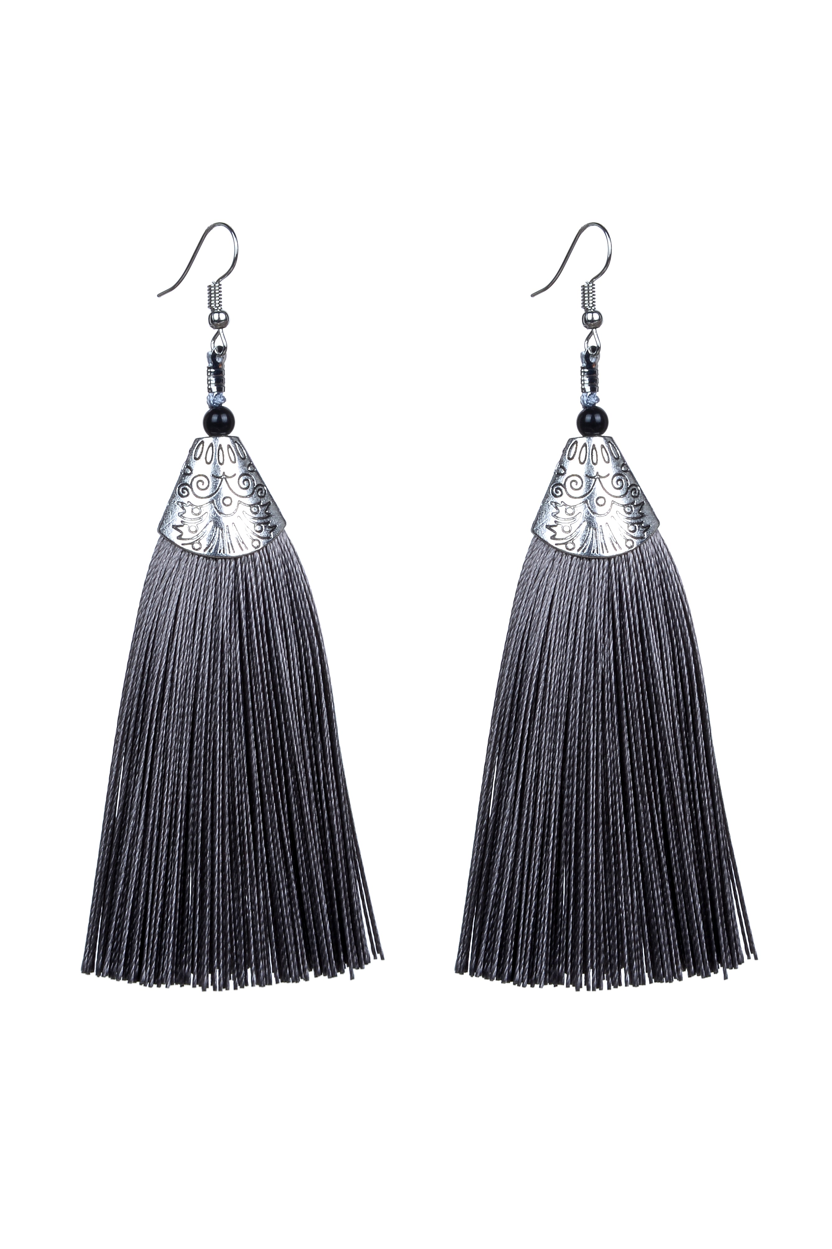Fashion Bohemian Women Silk Tassel Drop Earrings E2121