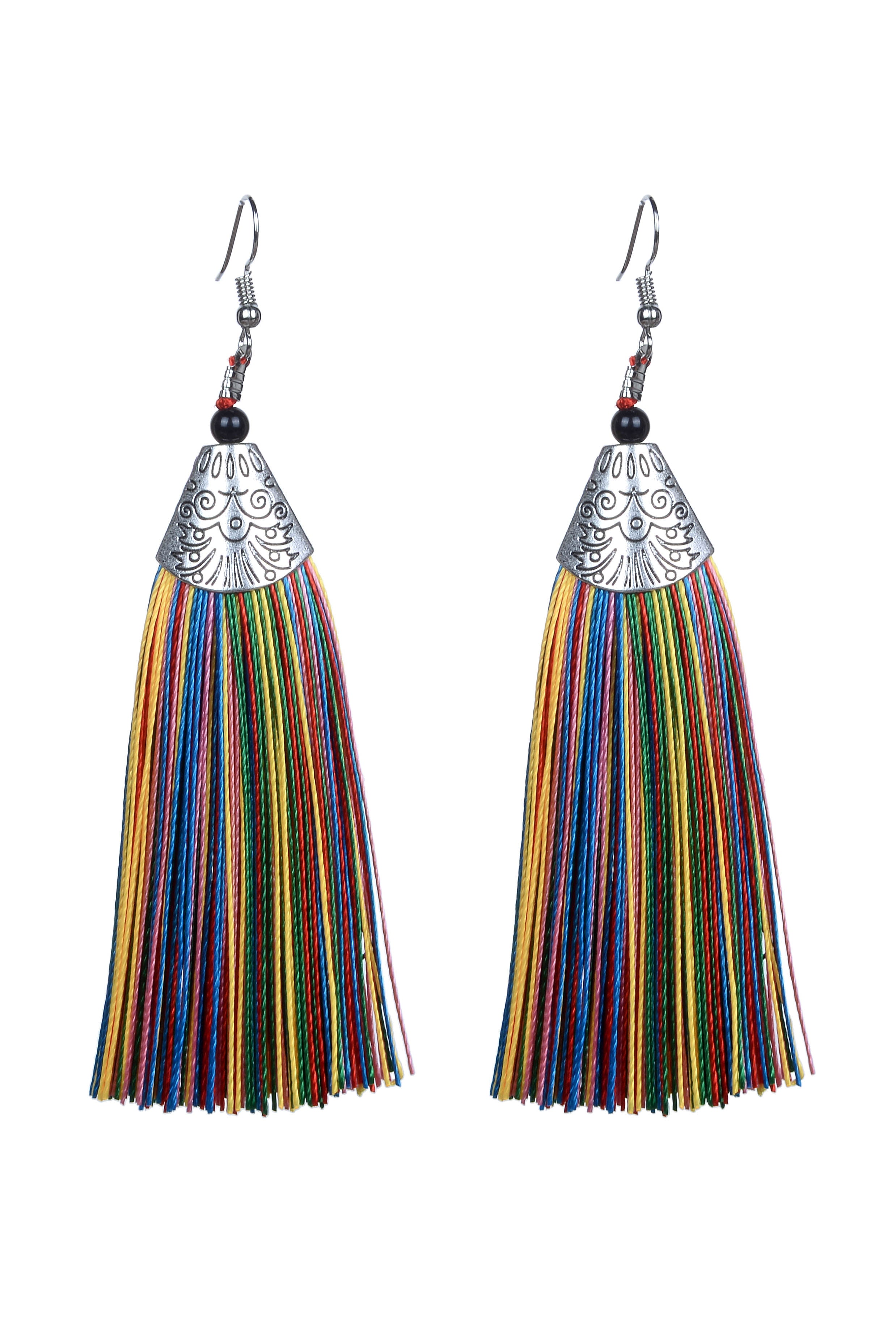 Fashion Bohemian Women Silk Tassel Drop Earrings E2121