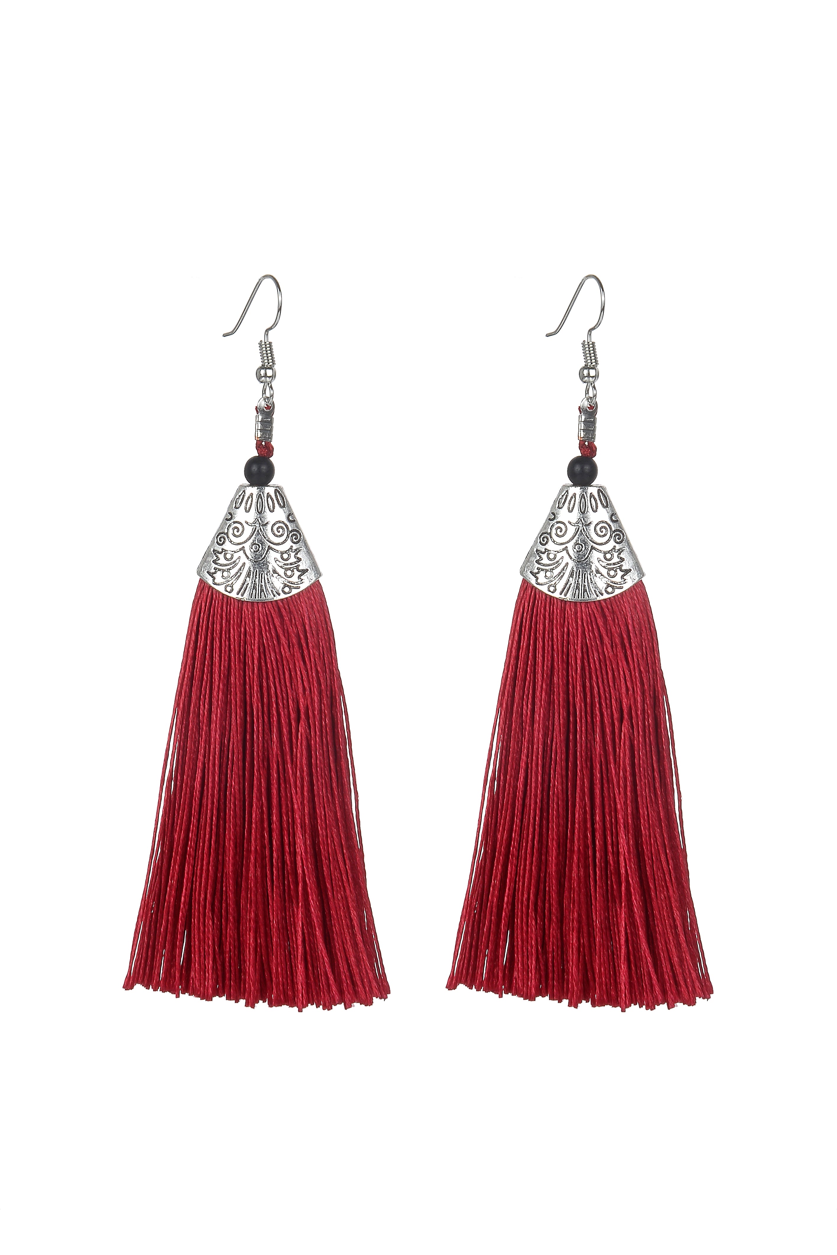 Fashion Bohemian Women Silk Tassel Drop Earrings E2121