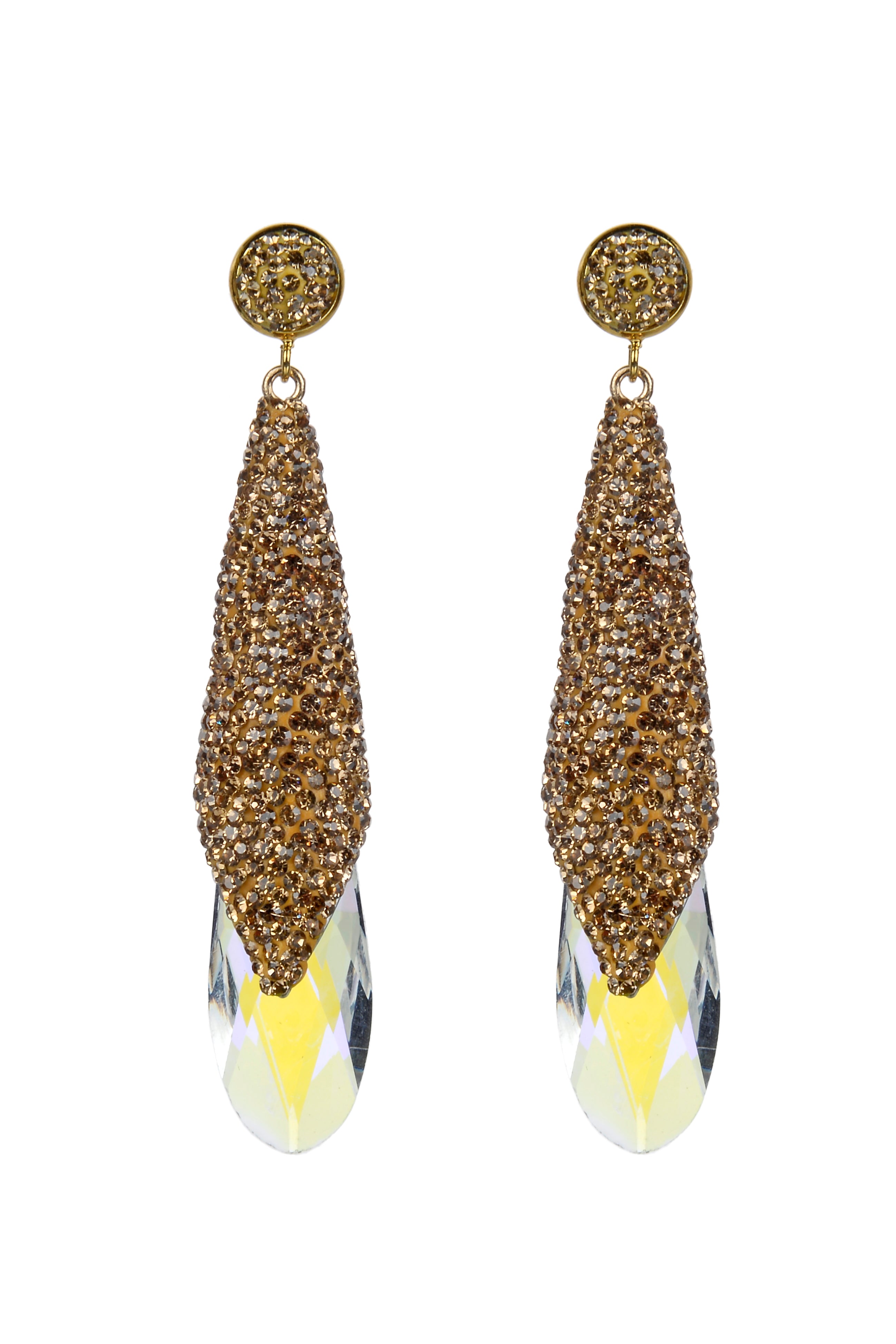 Pendientes colgantes de cristal E2340