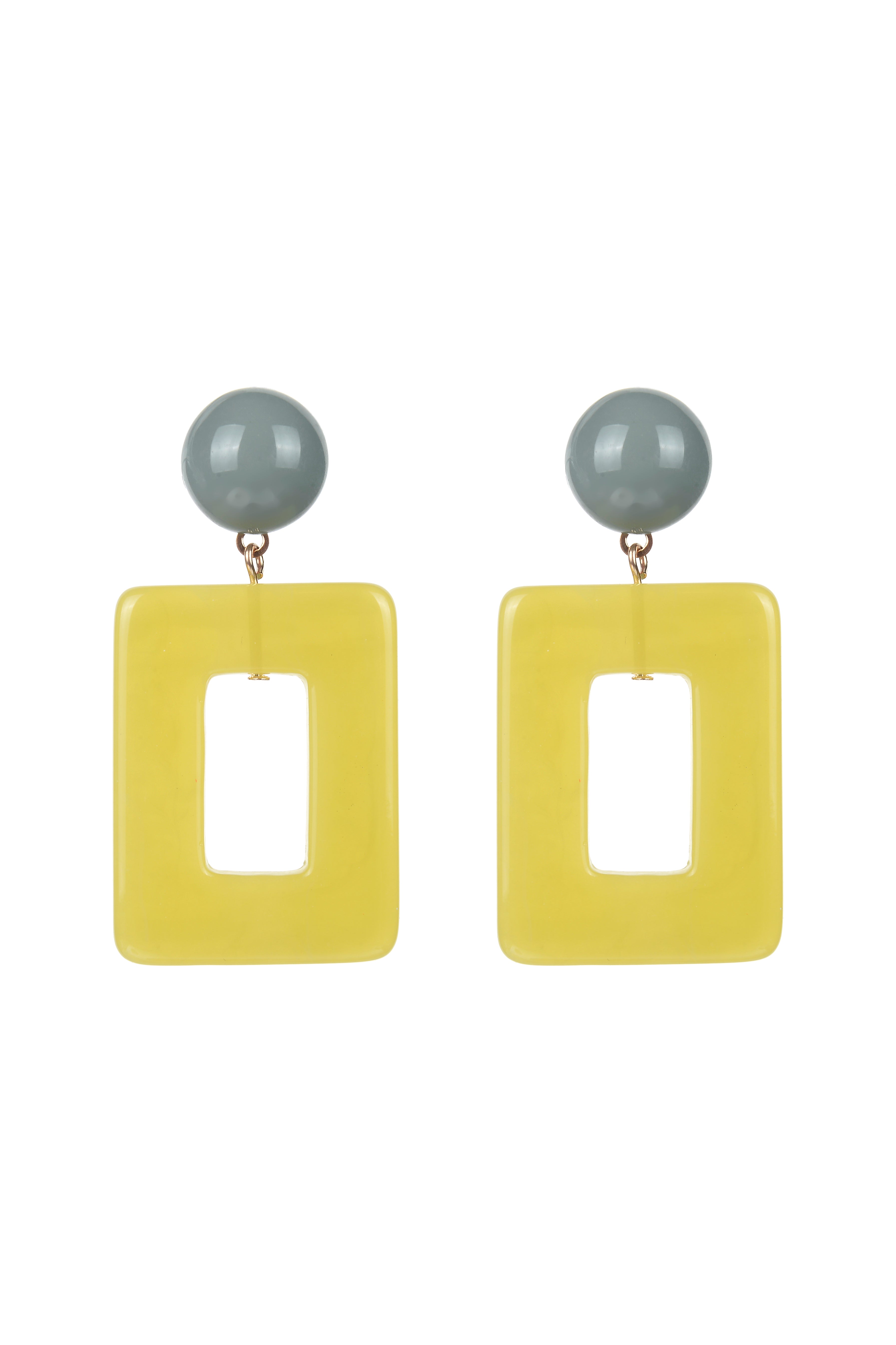 Geometric Acrylic Dangle Earrings E2484