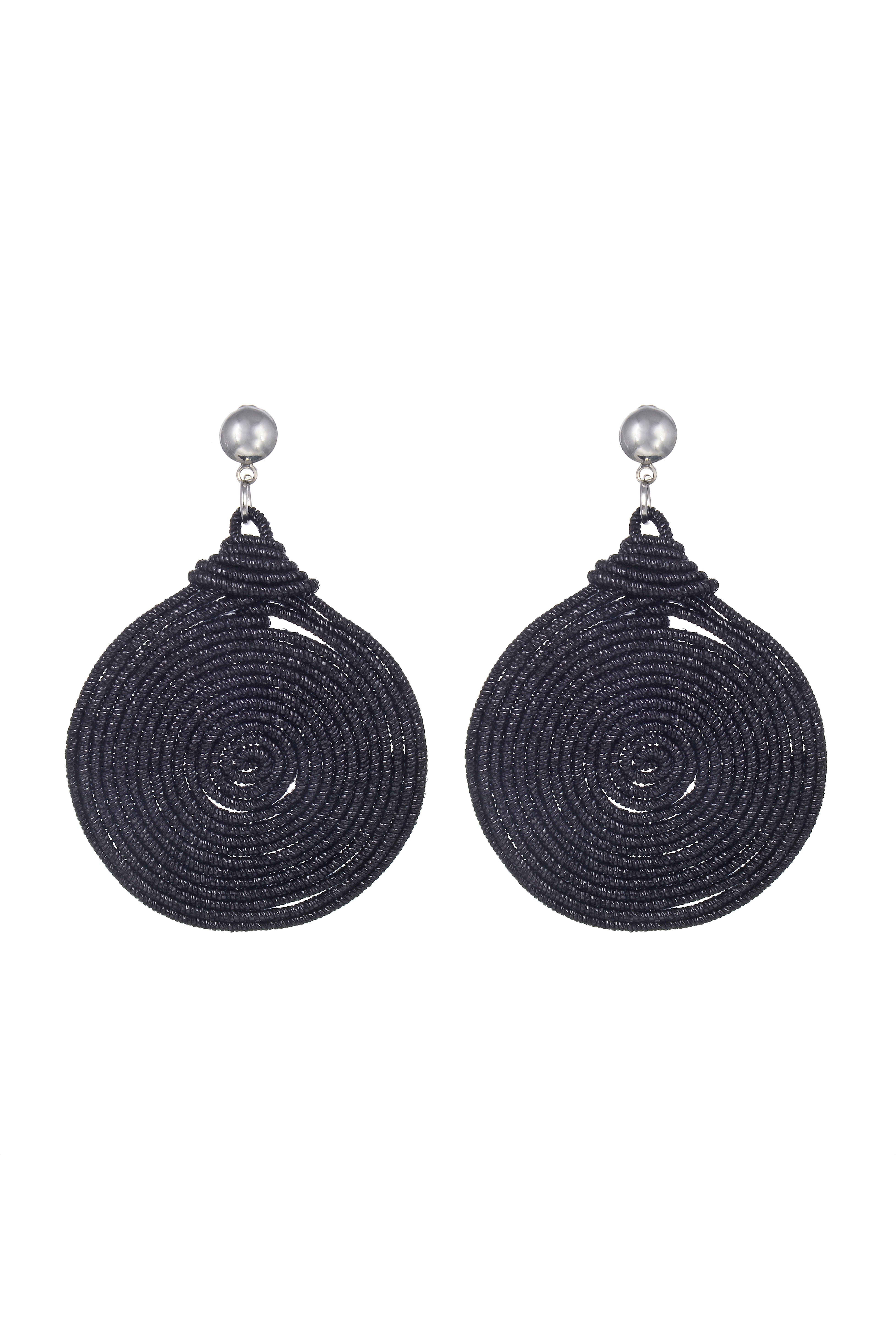 Bohemian Round Woven Earrings E2557