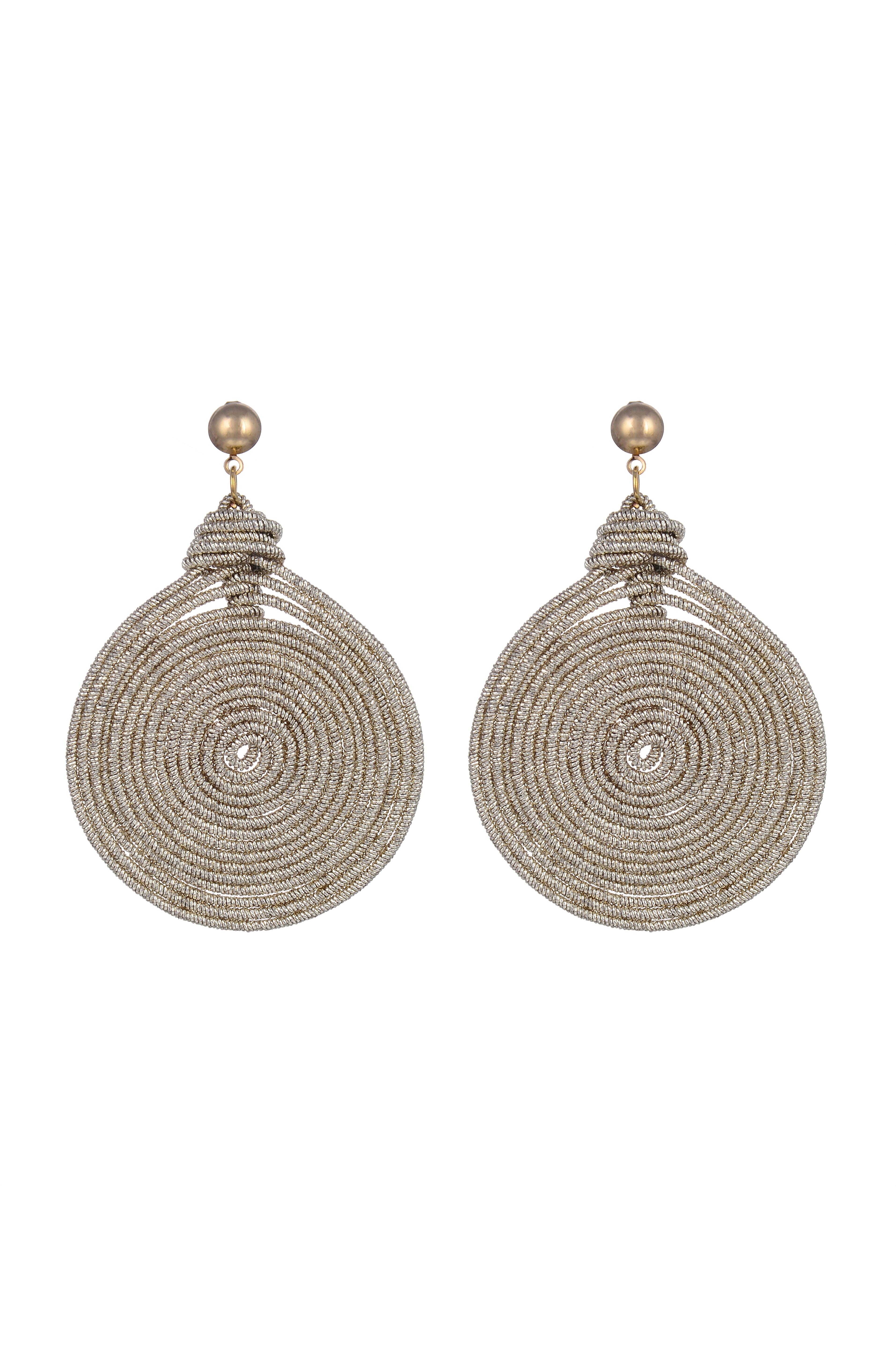 Bohemian Round Woven Earrings E2557
