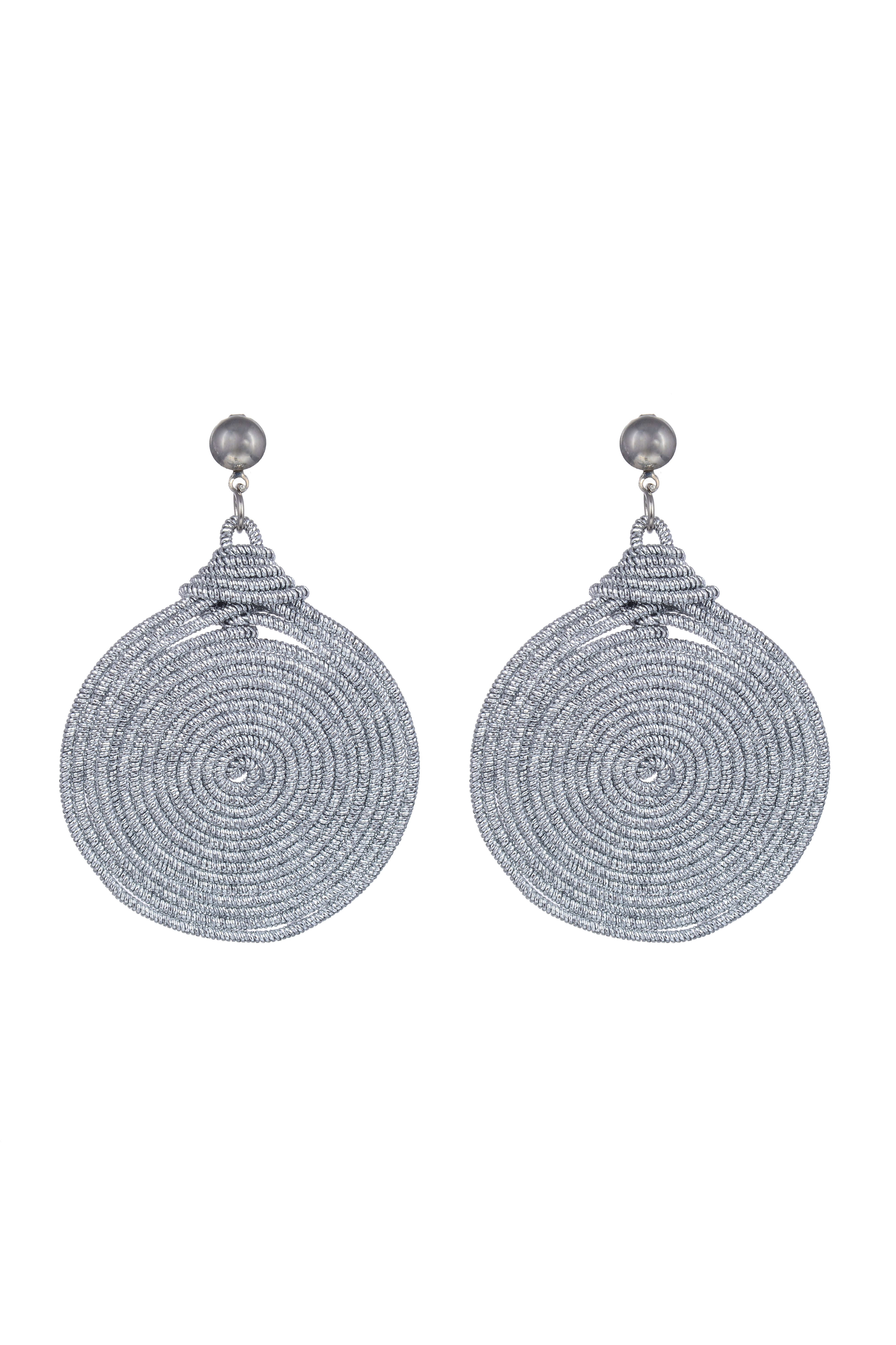 Bohemian Round Woven Earrings E2557