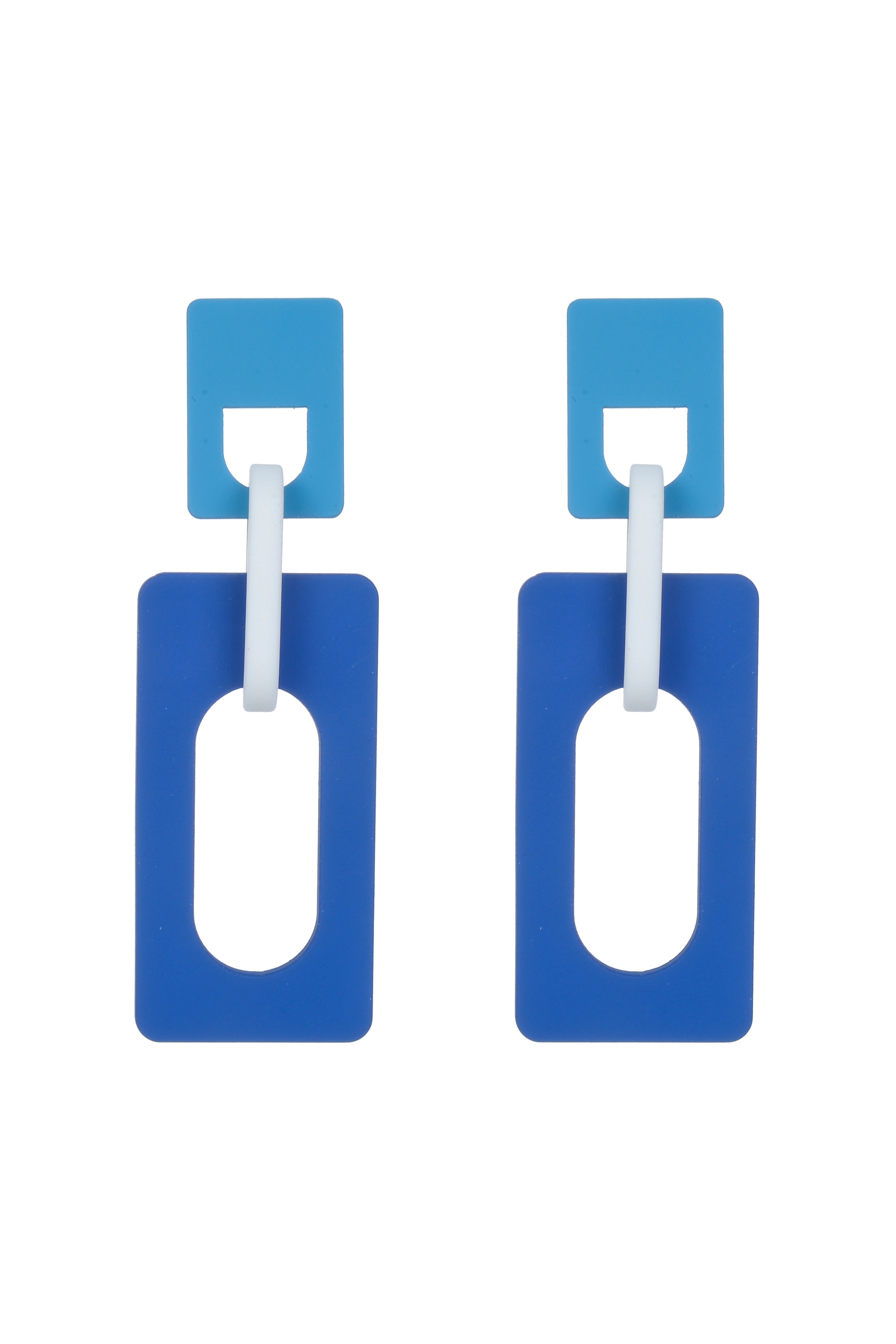 Rectangle Dangle Resin Earrings E2635