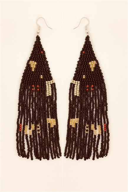 Bohemia Beaded Tassel Earrings E2649