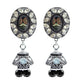 Geometry Crystal Filigree Drop Earrings E2735