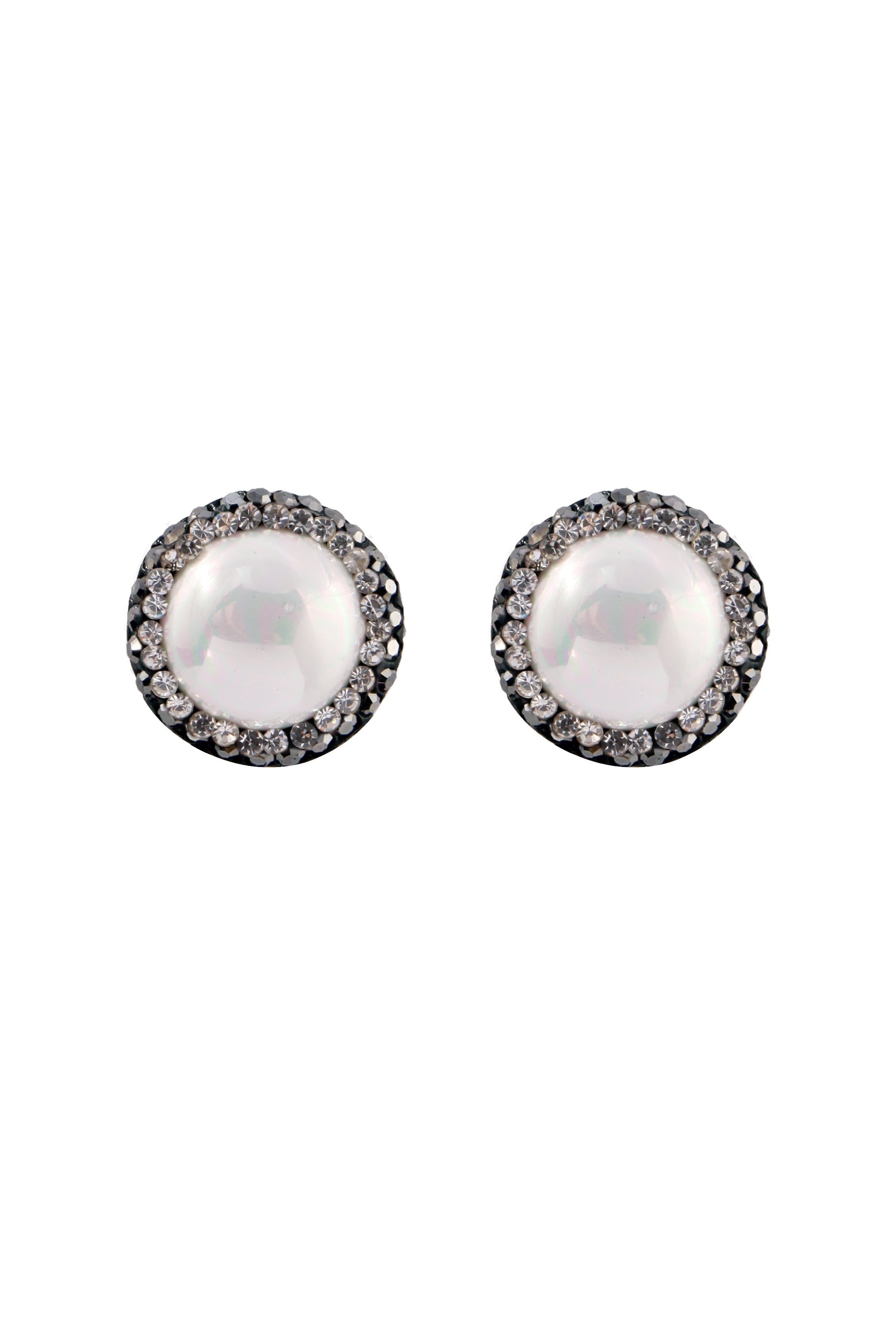 Pearl Crystal Stud Earrings E2772