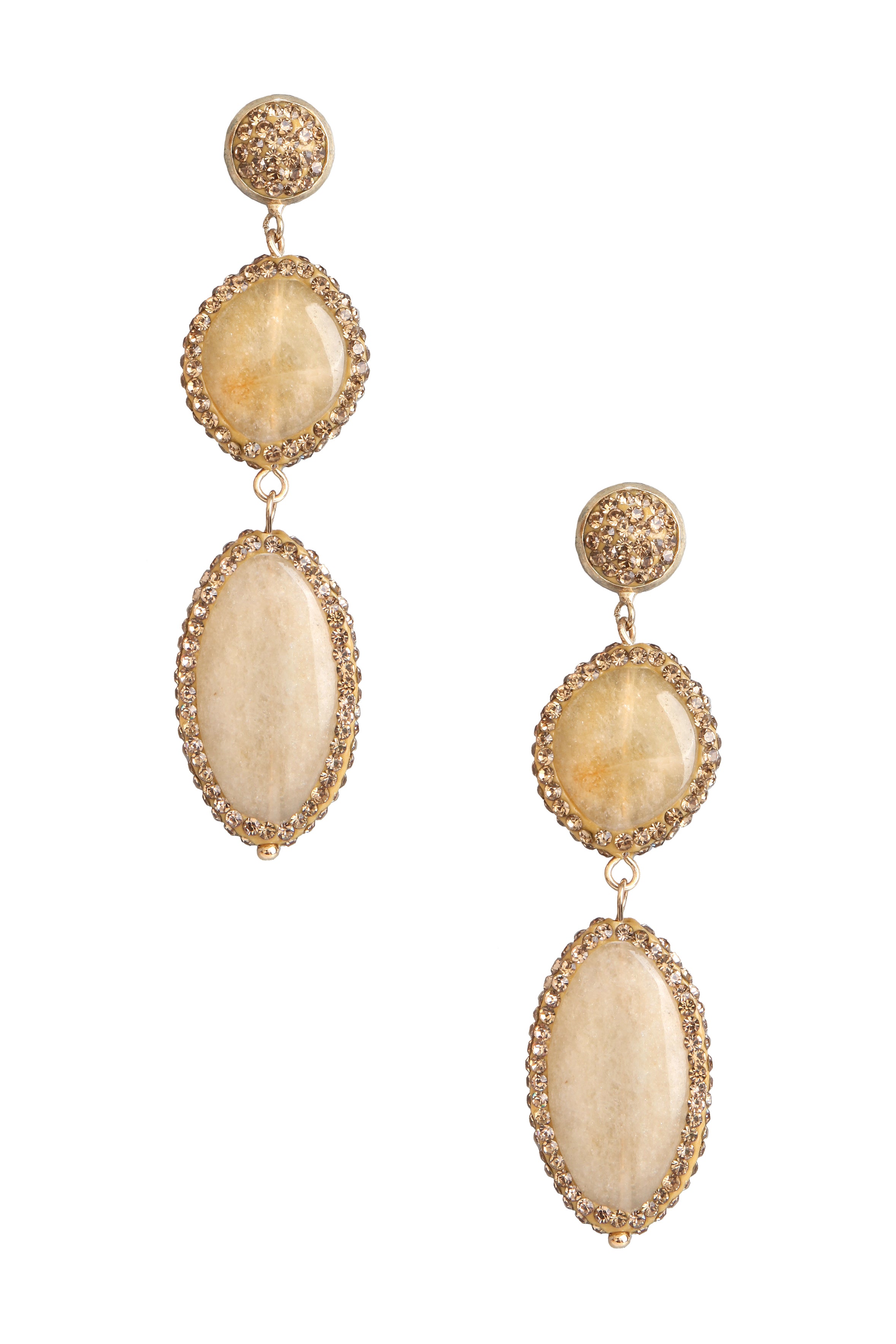 Aventurine Stone Dangle Earrings E2912