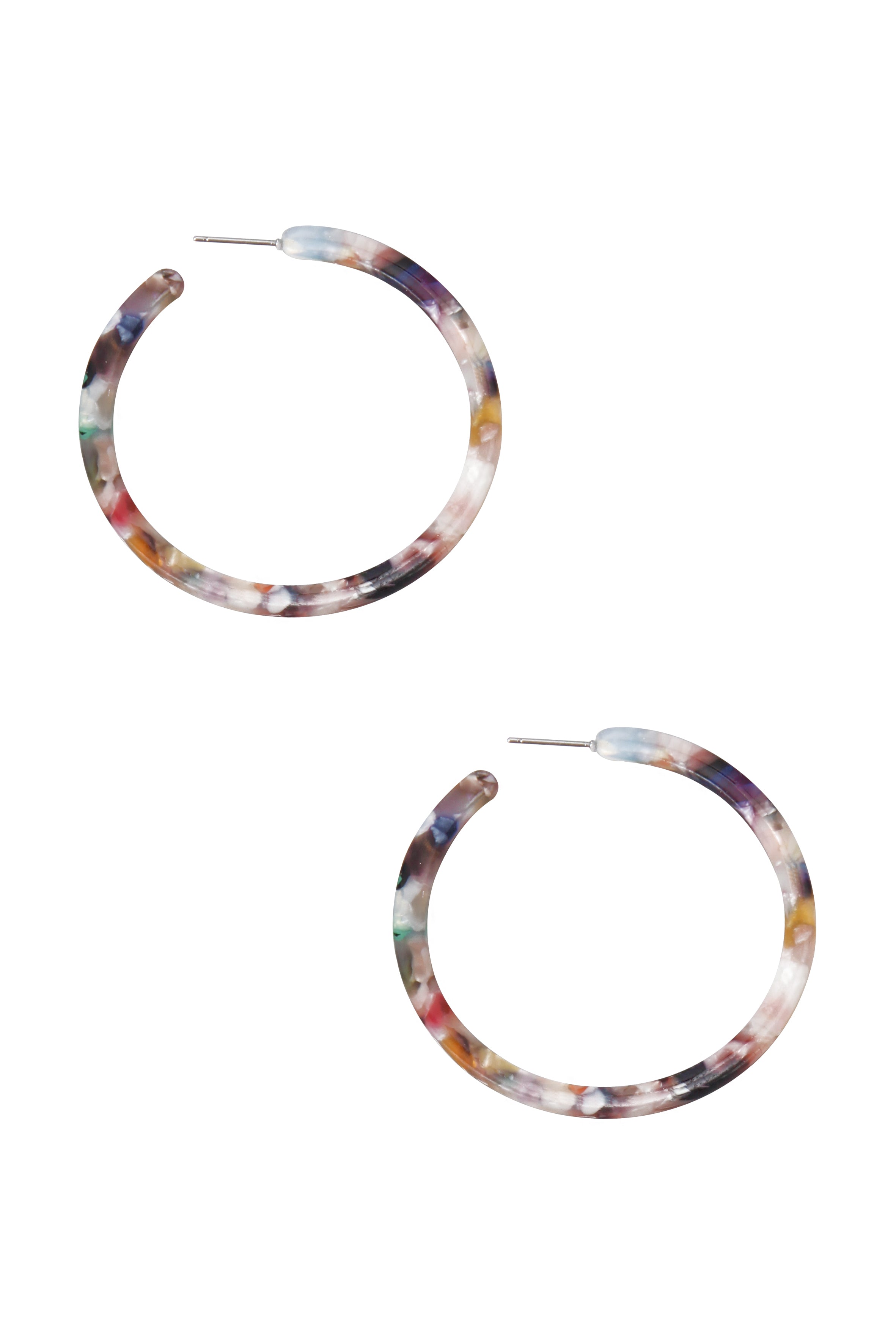 Acrylic Hoop Earrings E2921