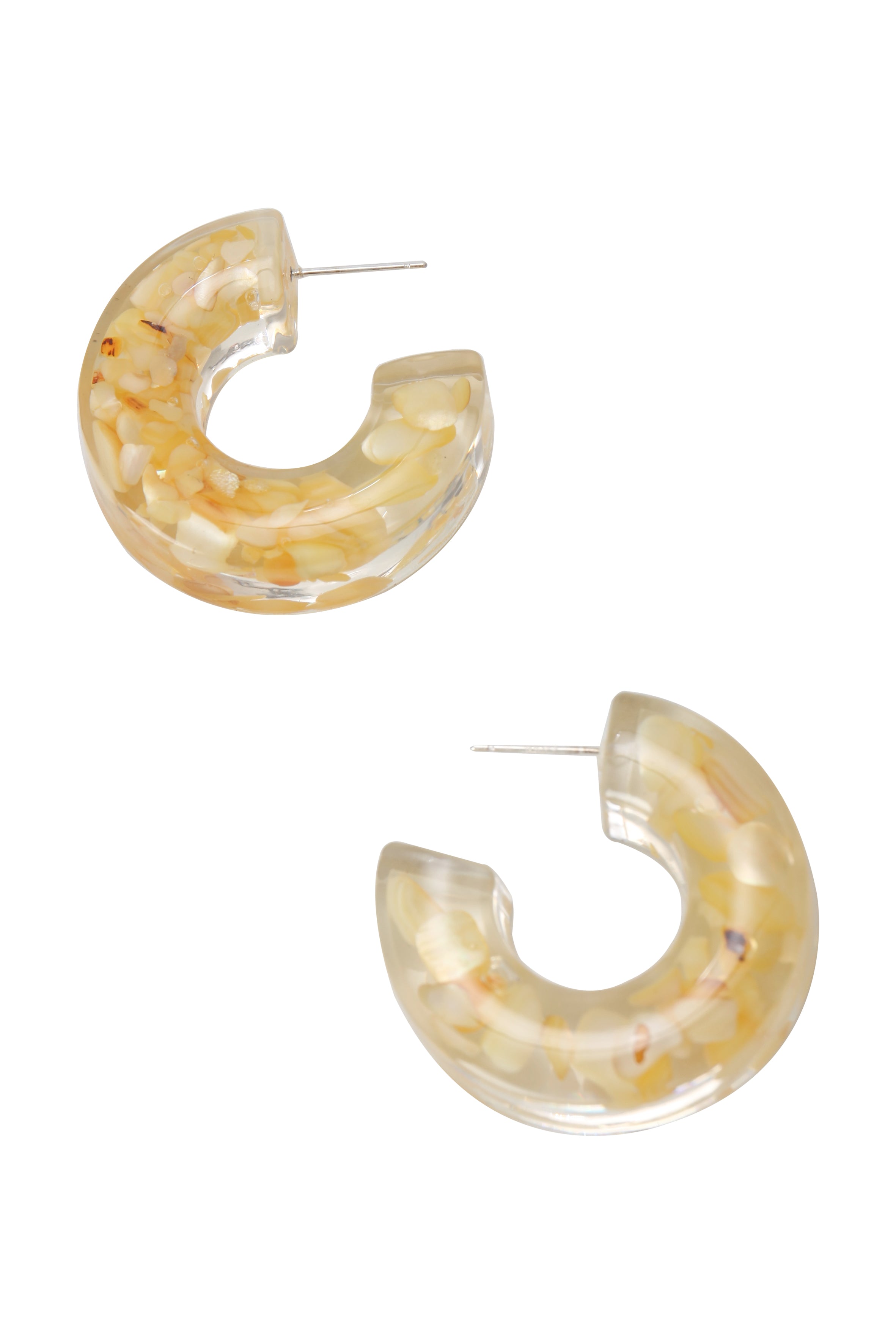 Acrylic C Hoop Earrings E2923