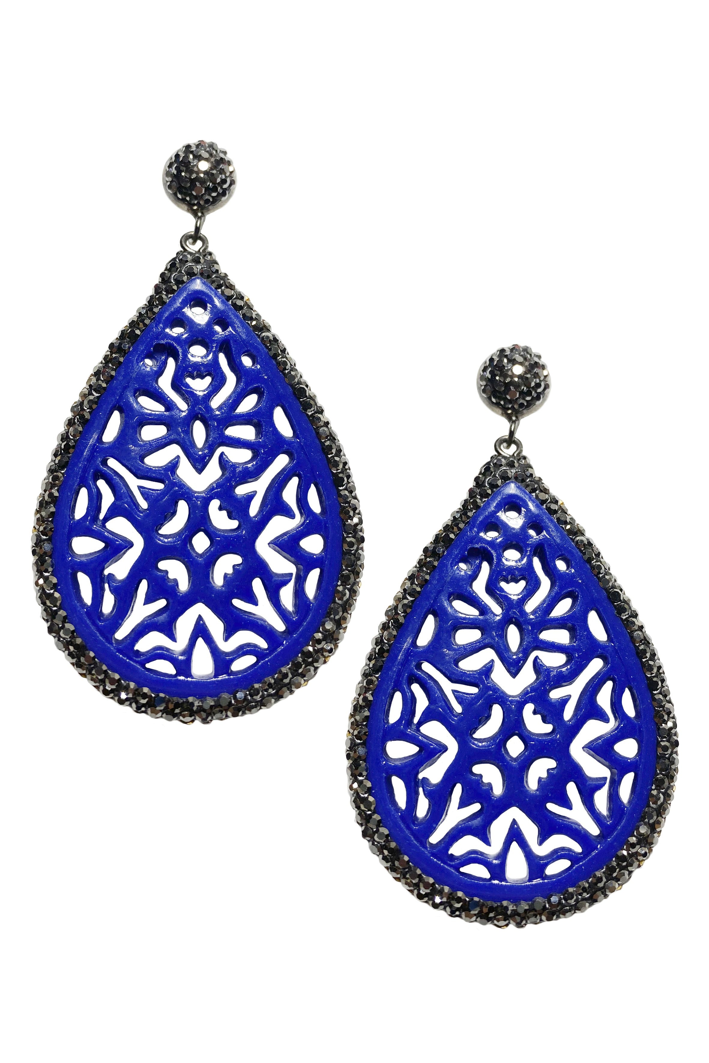 Teardrop Hollow Drop Earrings E2936