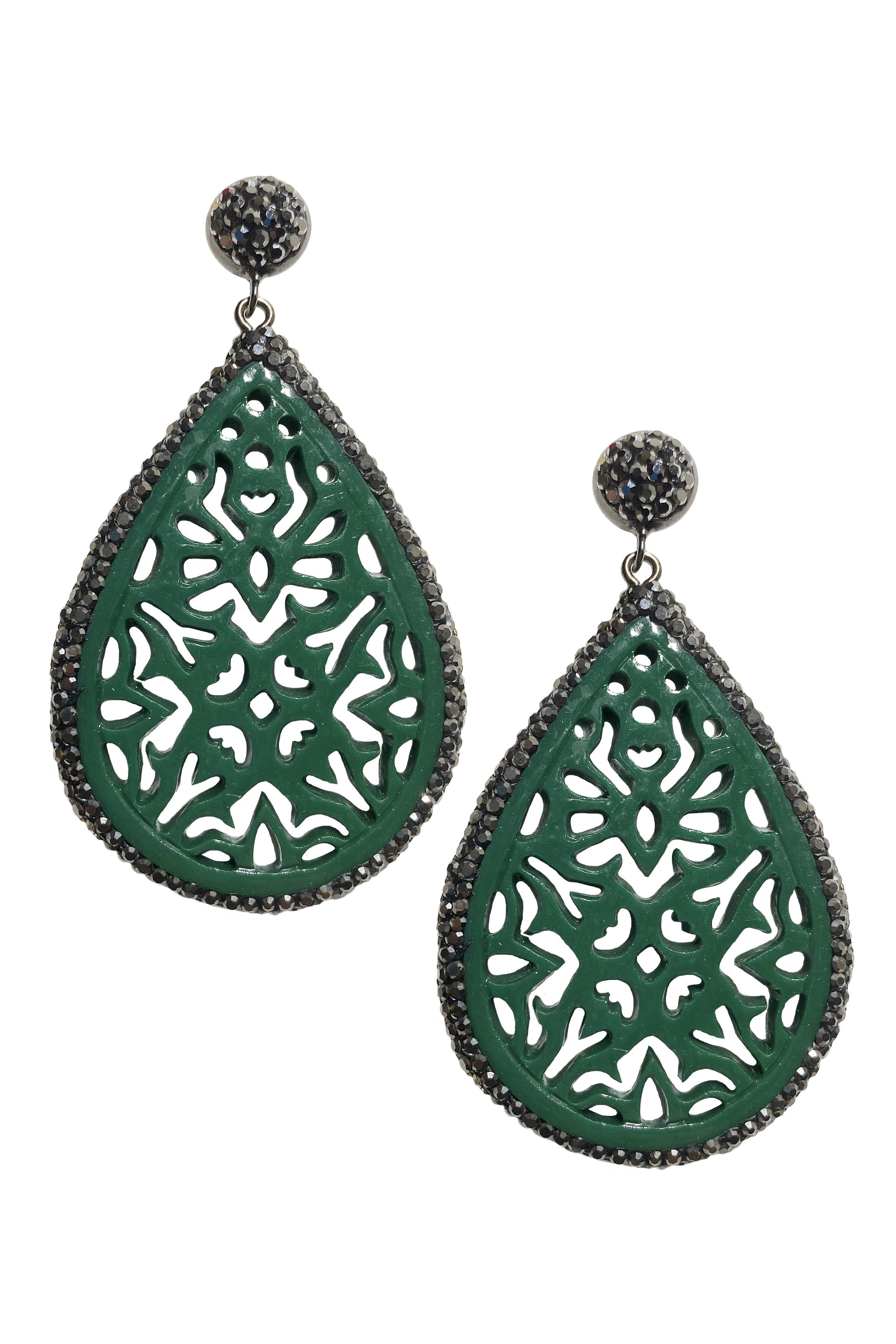 Teardrop Hollow Drop Earrings E2936