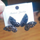 Pendientes de mariposa con circonitas E3607