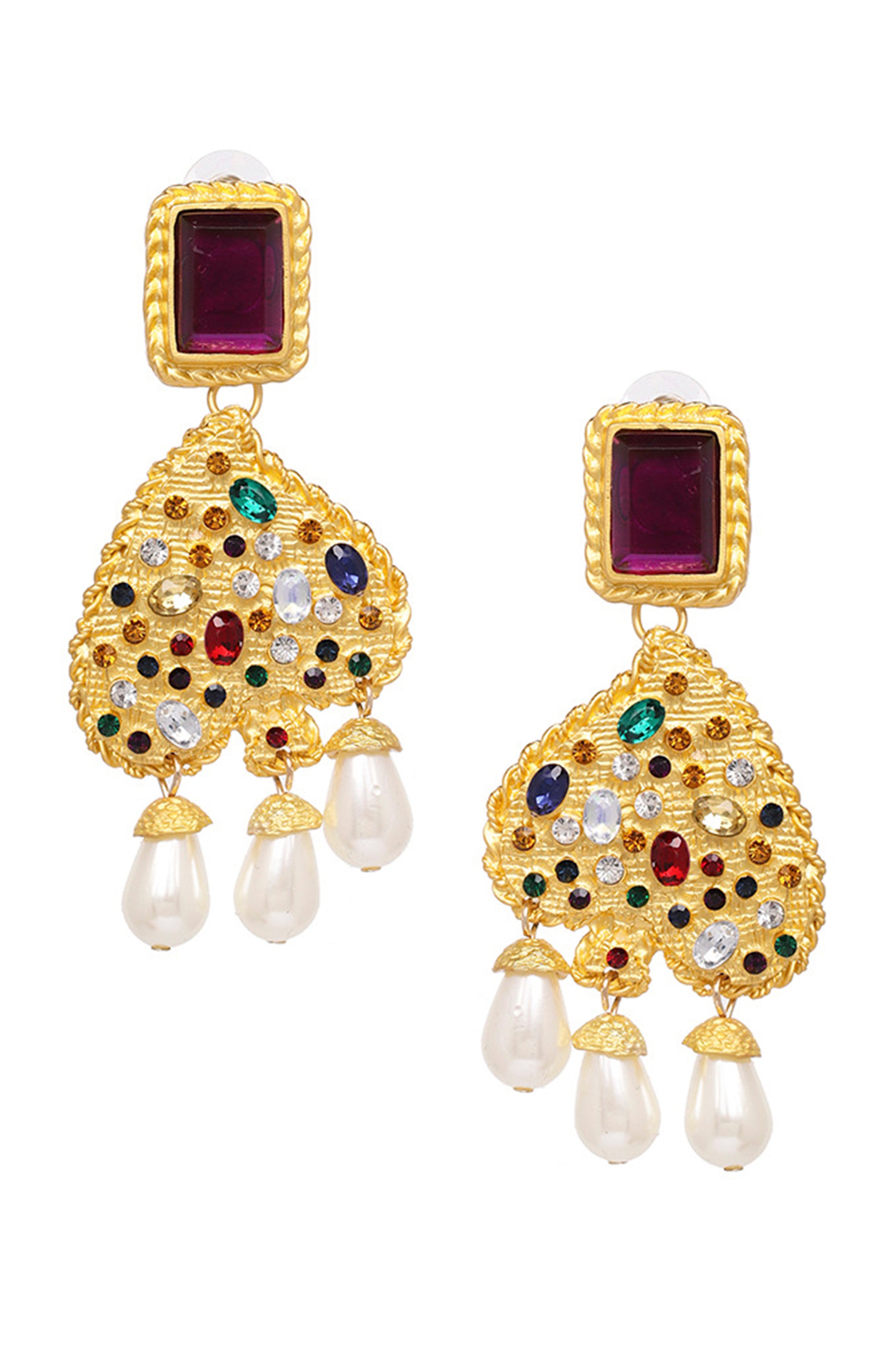 Valentine AlloyHeart Shape Earrings E3827