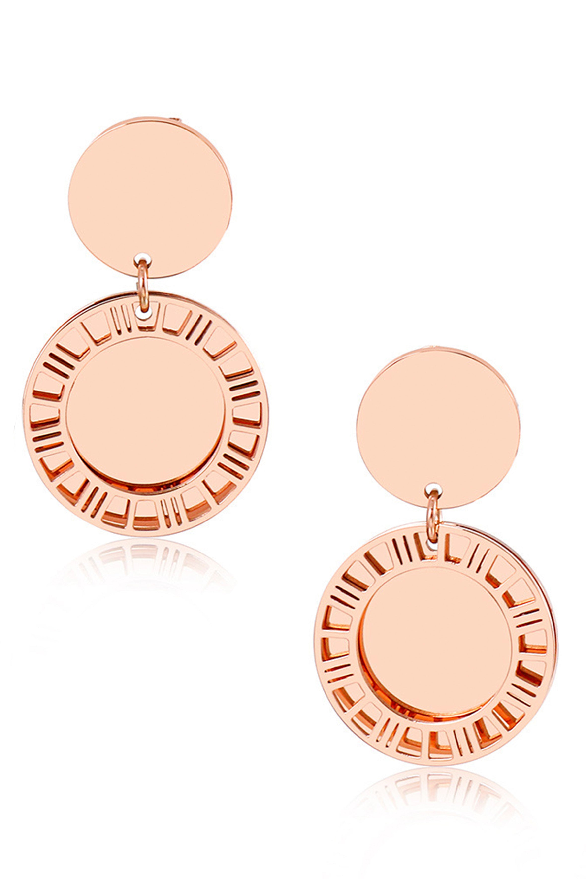 Disc Stainless steel  Earrings E4004