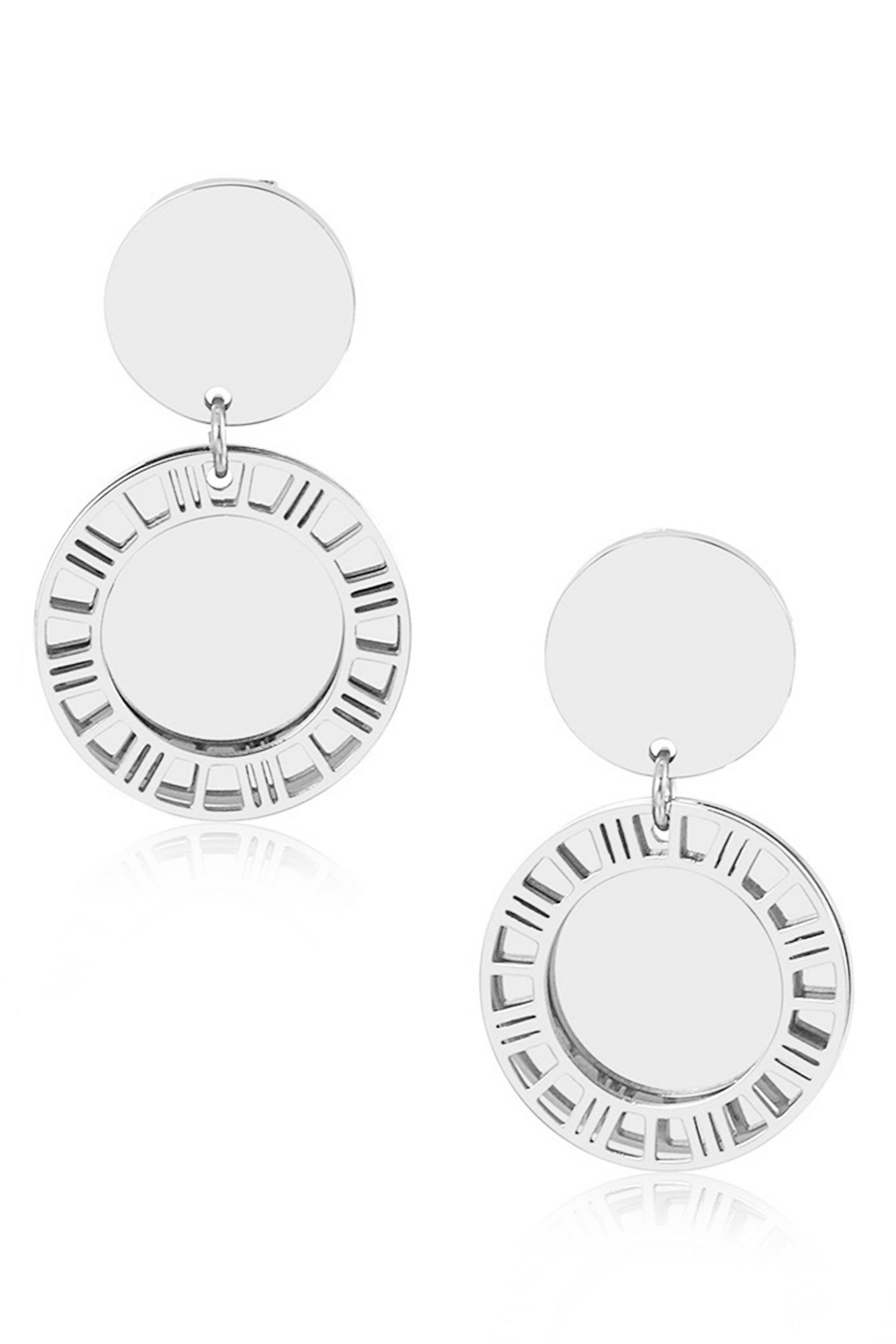 Disc Stainless steel  Earrings E4004