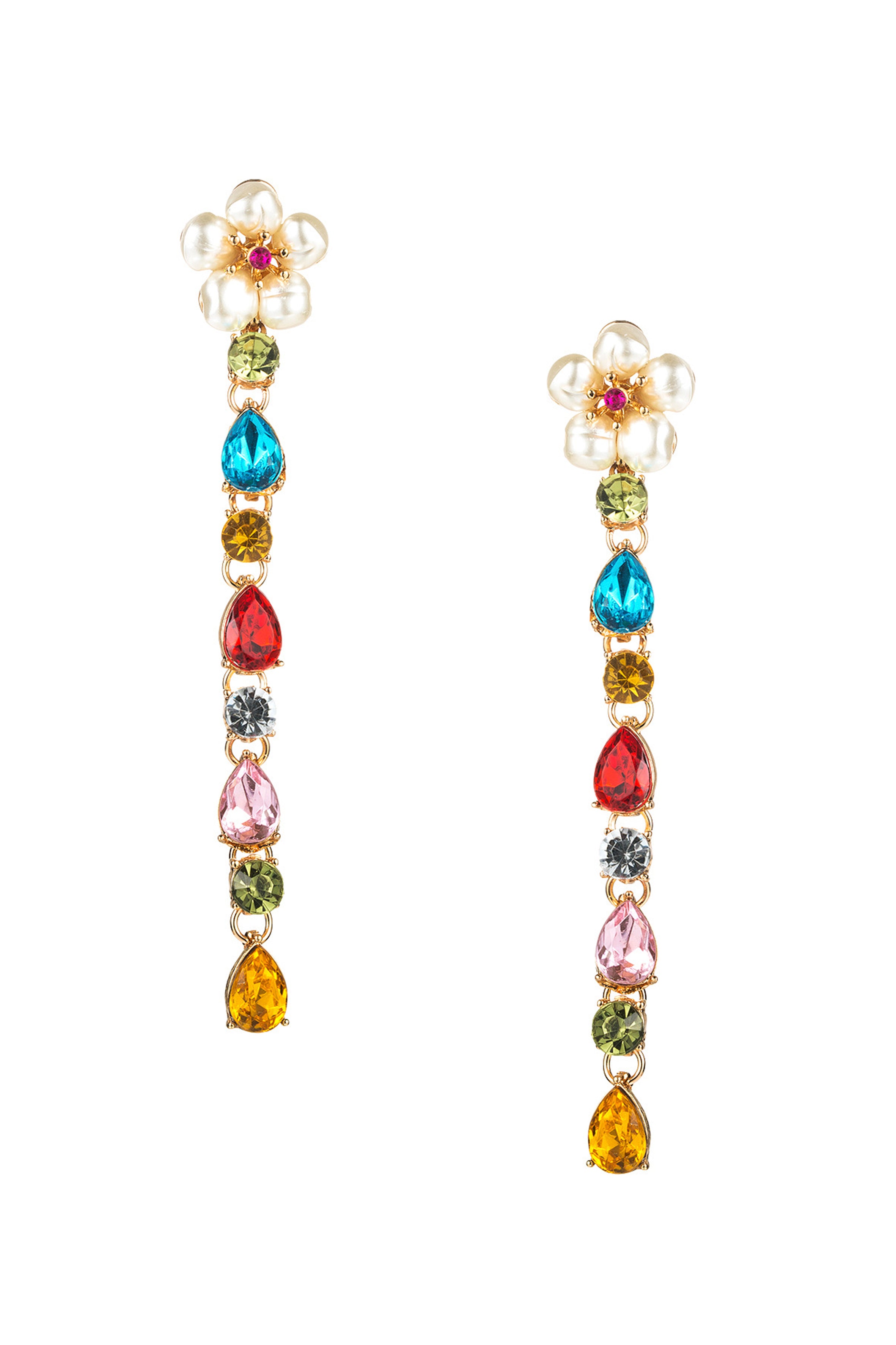 Pendientes de borlas con cadena de diamantes de imitación E4040