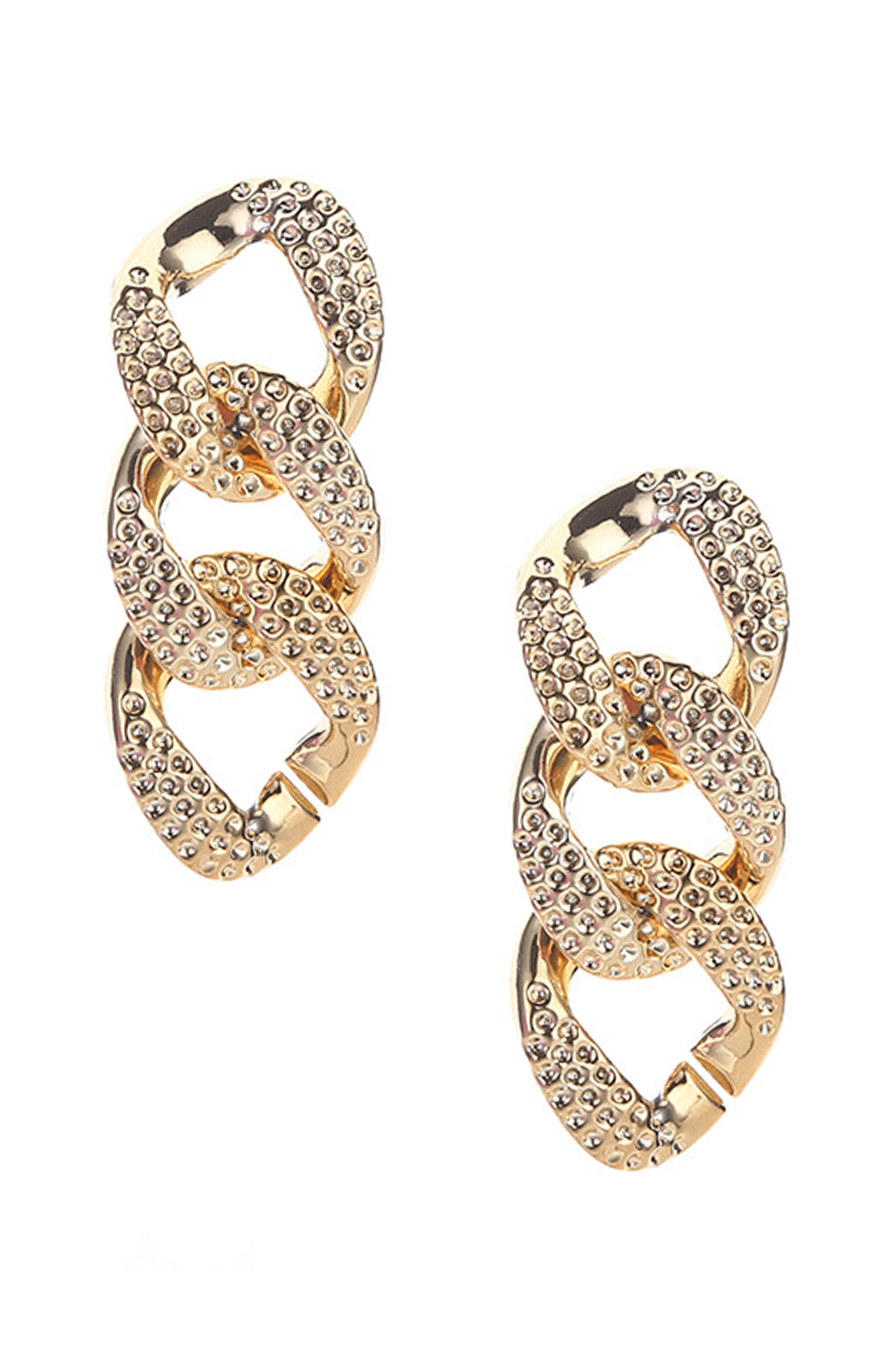 Chain Rhinestone Earrings E4132