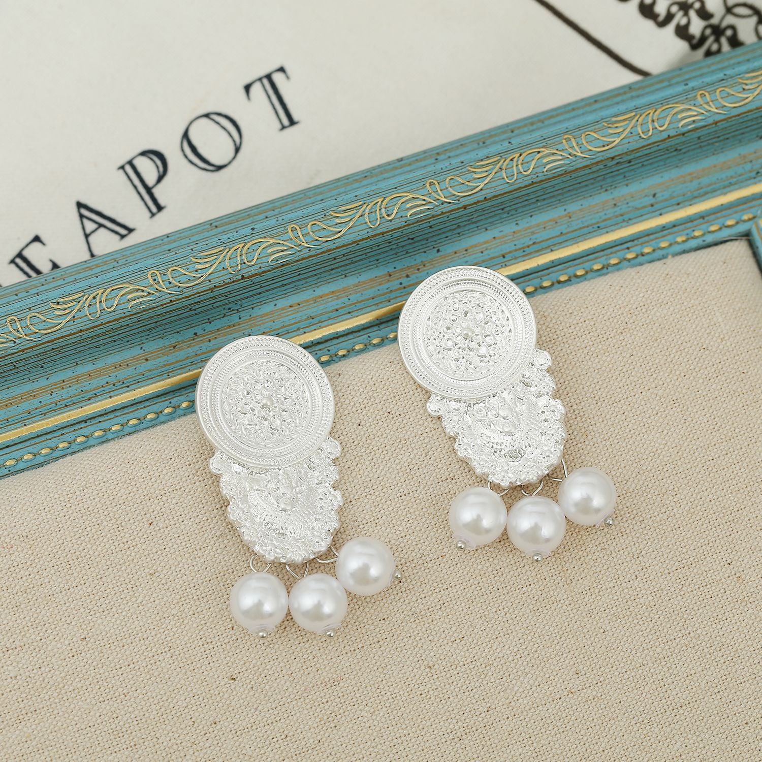 Boho pearl earrings online