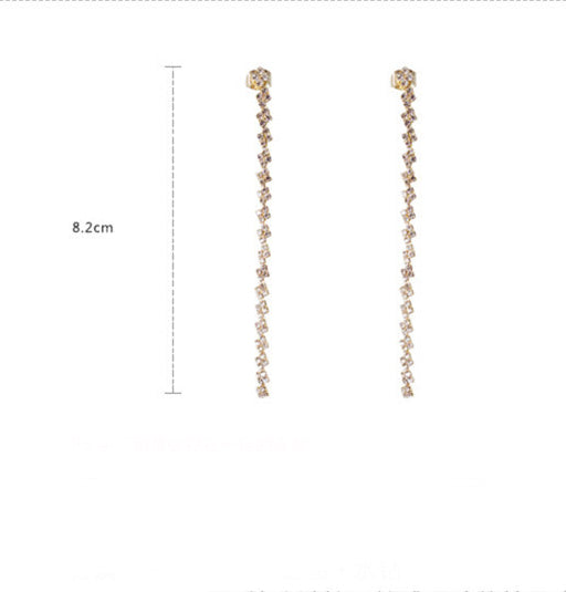 Crystal Tassel Earrings E4389