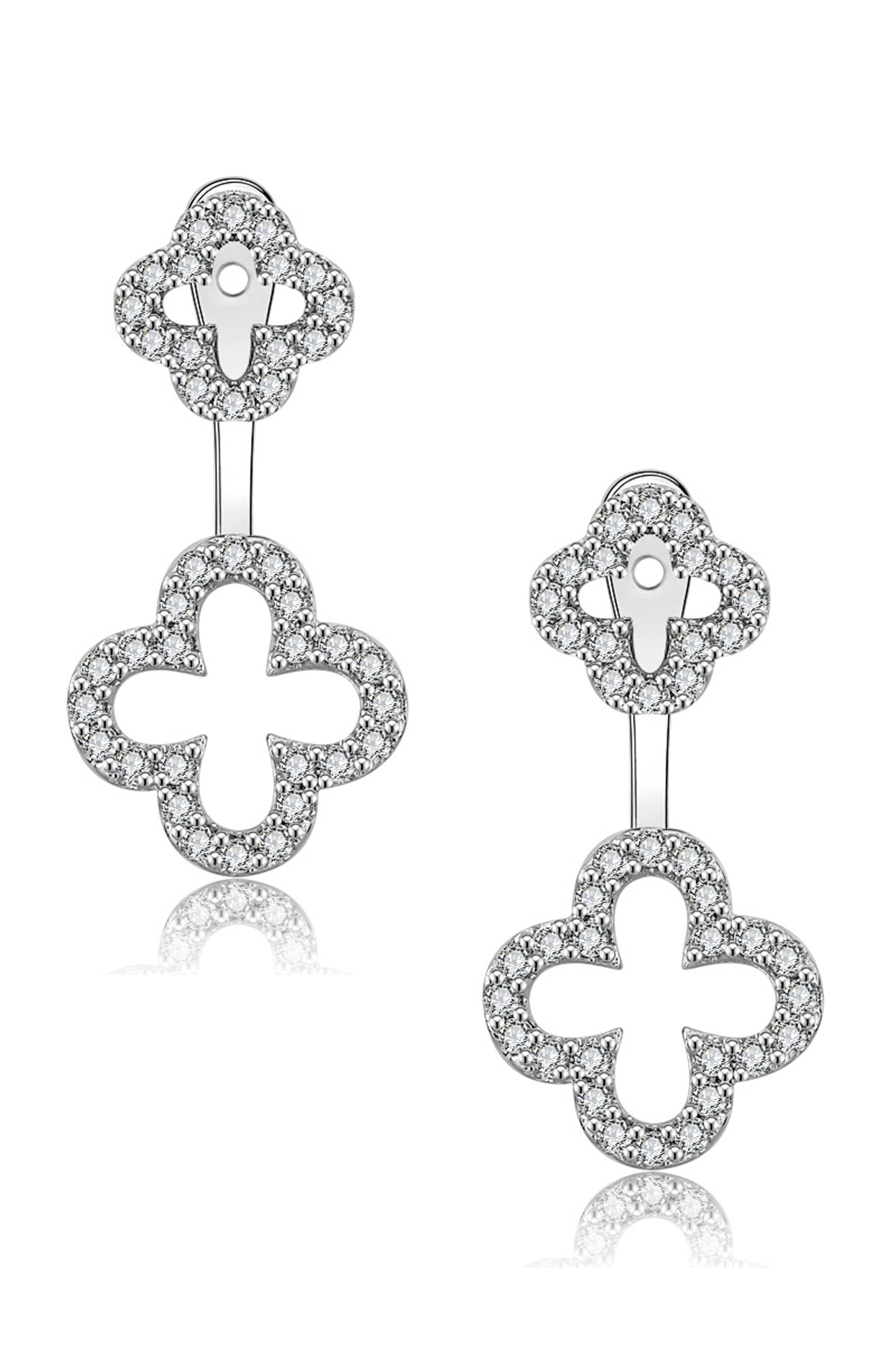 Clover Zircon Earrings E4408
