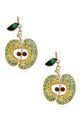 Apple Rhinestone Earrings E4543