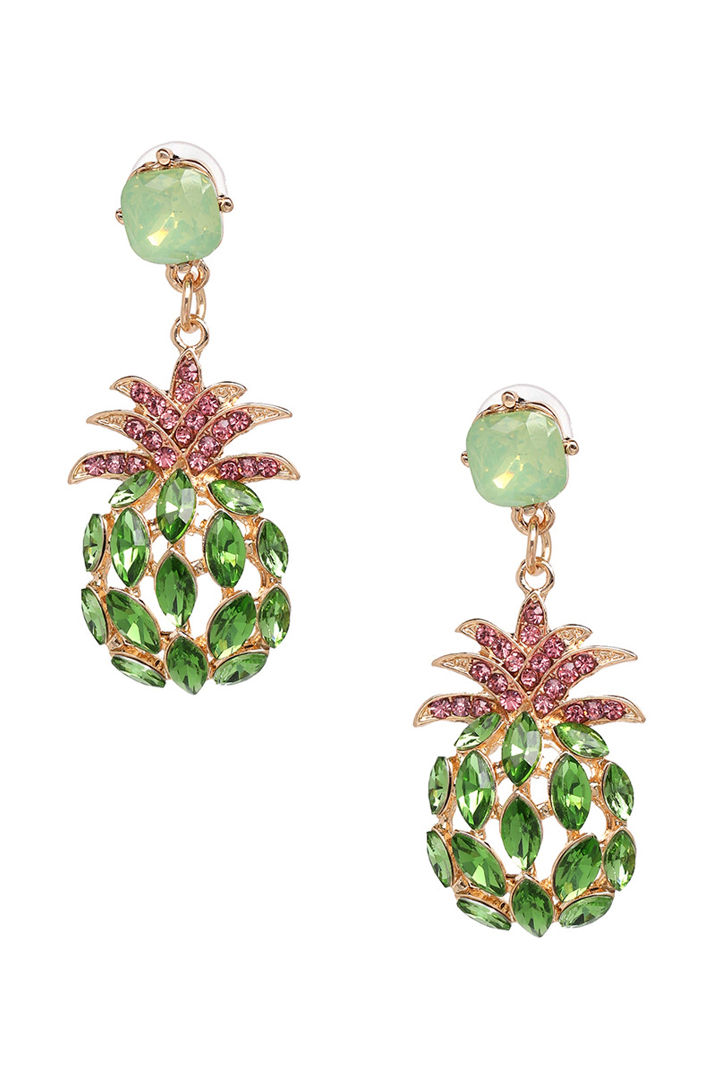 Pineapple Rhinestone Earrings E4648