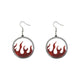Skull Acrylic Earrings E4698