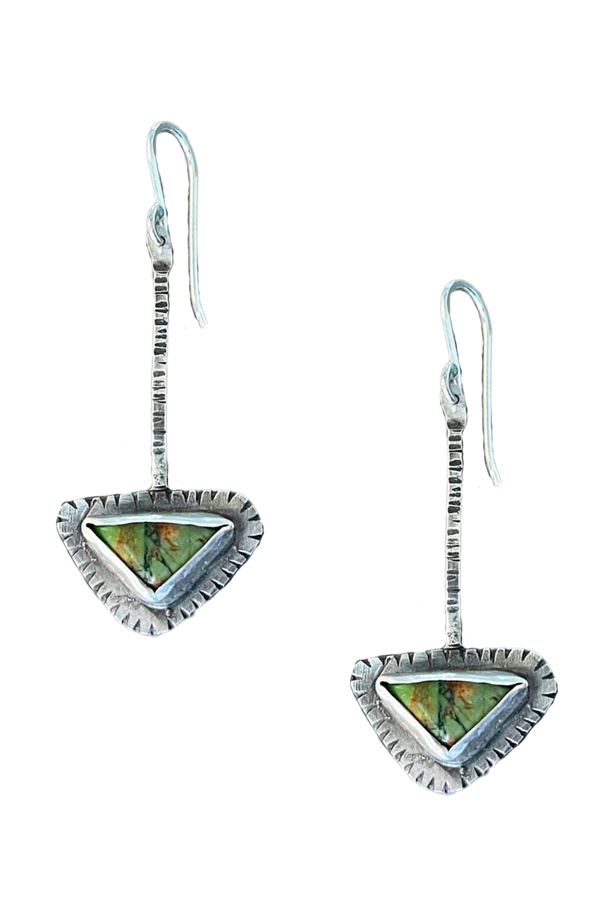 Stone Triangle Alloy Earrings E5147