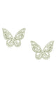 Butterfly Rhinestone Stud Earrings E5211