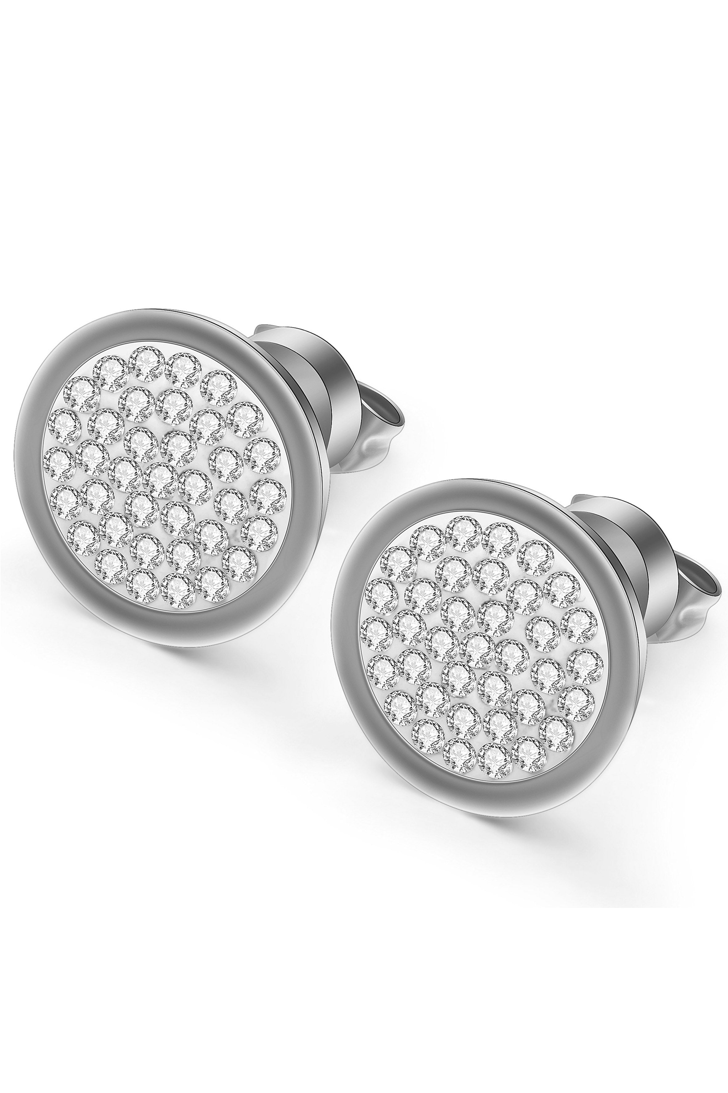 Rhinestone Stainless Steel Stud Earrings E5244